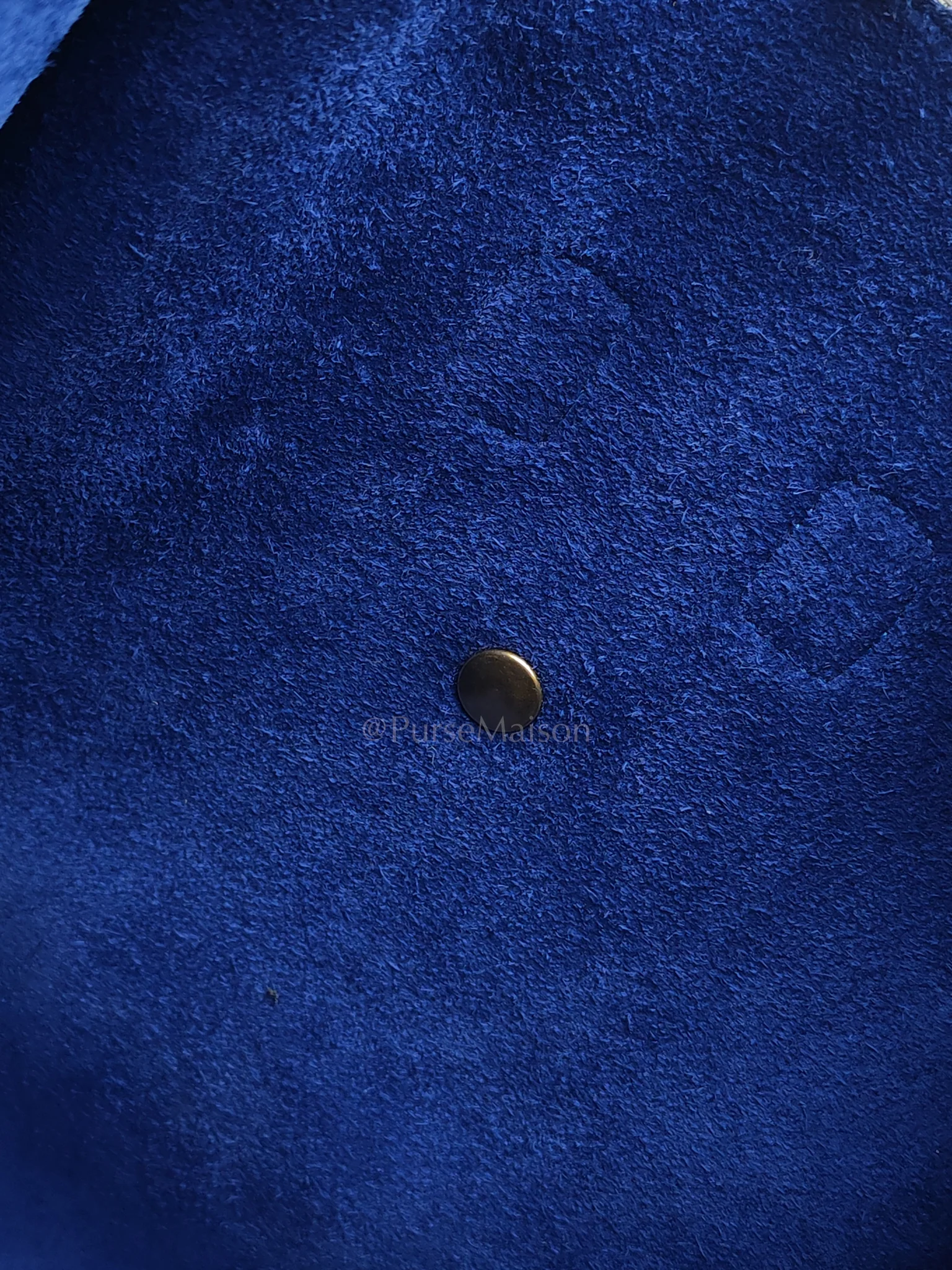 Celine Mini Luggage Tote Bag in Blue Grained Calfskin Leather - Image 25