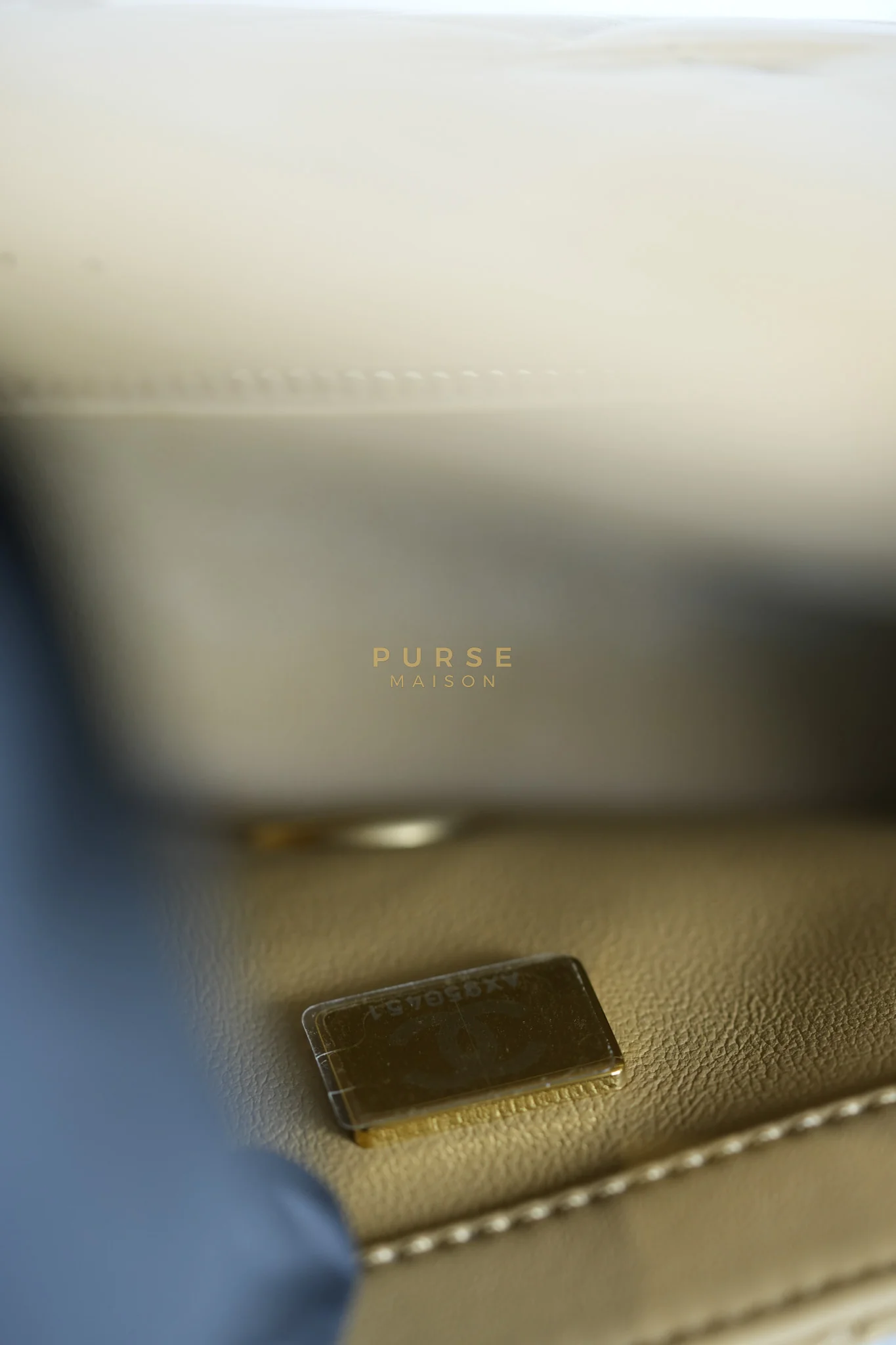 Chanel Mini Rectangle Flap Bag in Pearl Crush Beige Fonce Lambskin Leather & Gold Hardware Microchip - Image 28