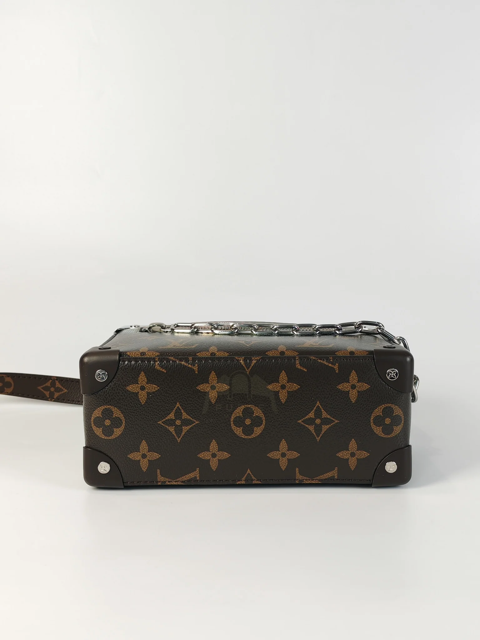 Louis Vuitton Mini Soft Trunk in Metallic Nebula Monogram & Silver Hardware Microchip - Image 7
