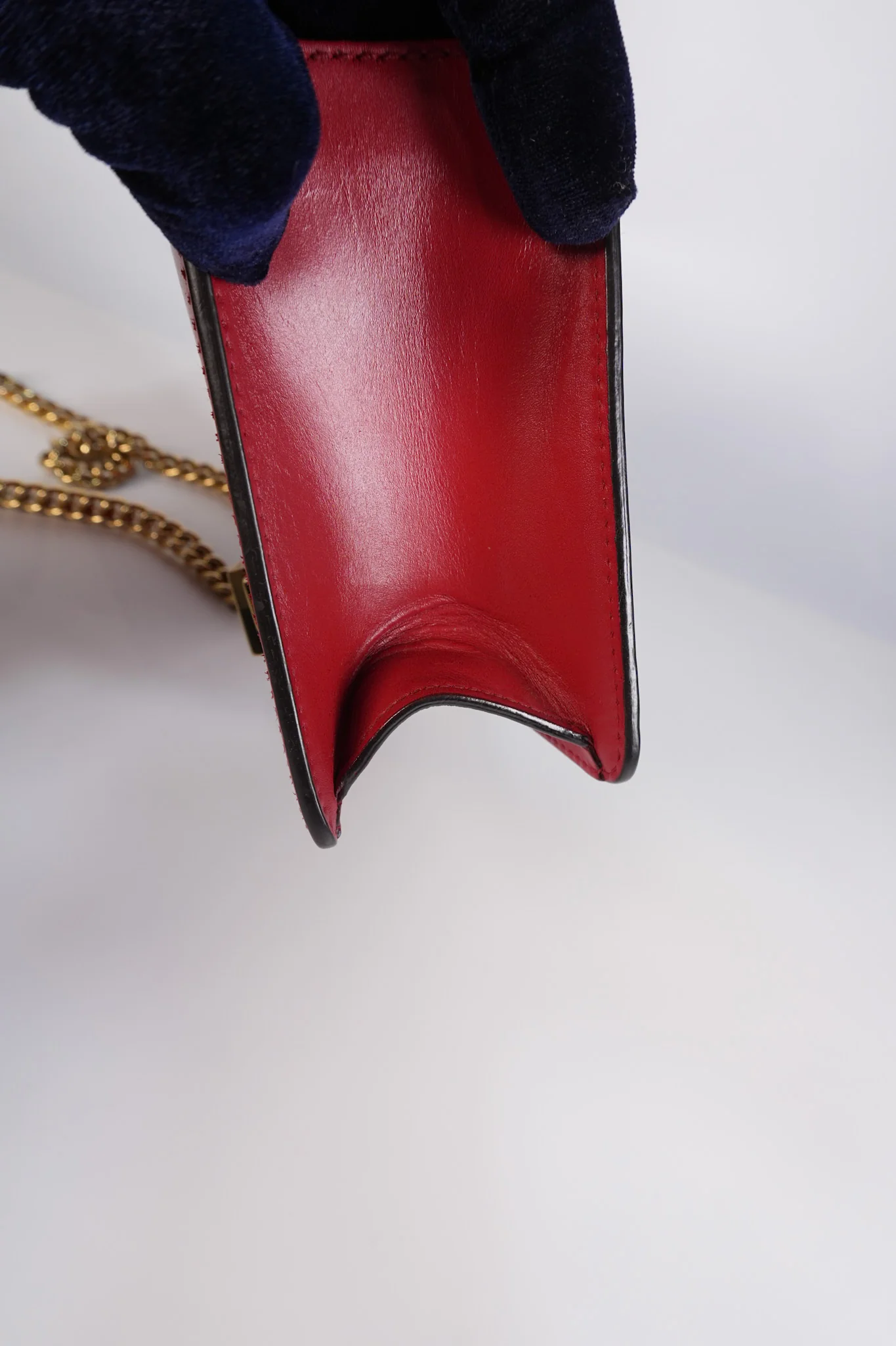 Gucci Mini Sylvie Shoulder Bag in Red Calfskin Leather & Gold Hardware - Image 19