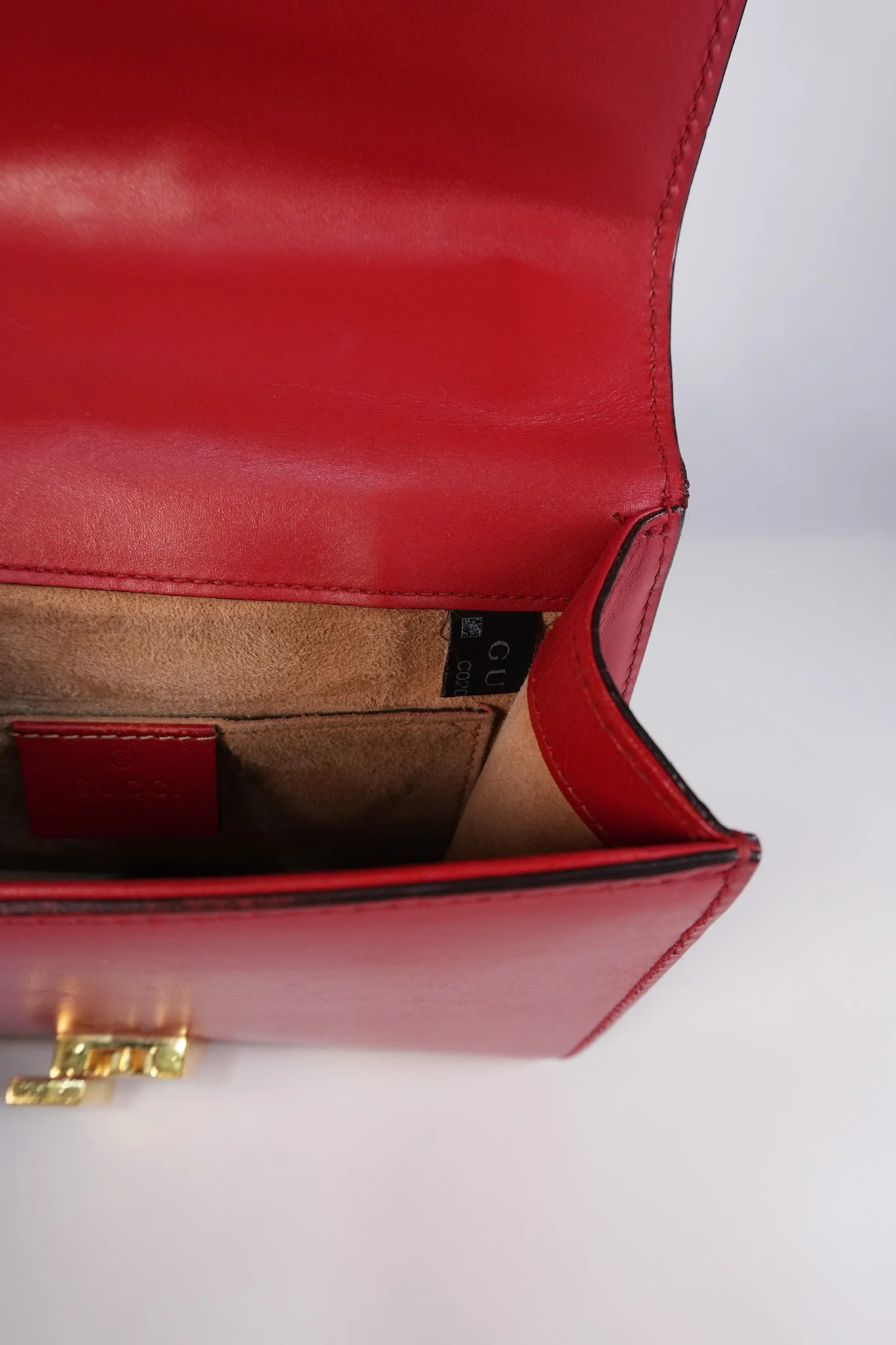 Gucci Mini Sylvie Shoulder Bag in Red Calfskin Leather & Gold Hardware - Image 21