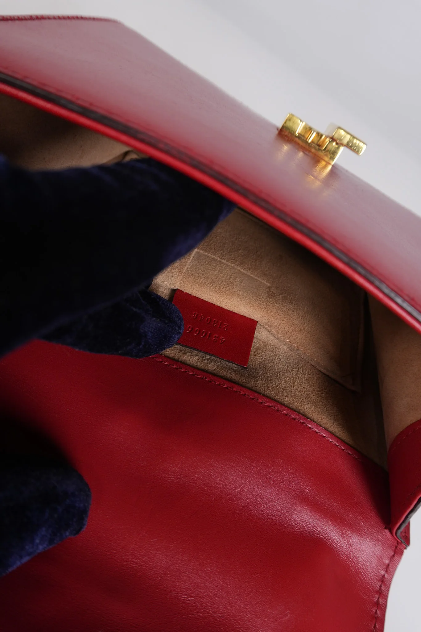 Gucci Mini Sylvie Shoulder Bag in Red Calfskin Leather & Gold Hardware - Image 27