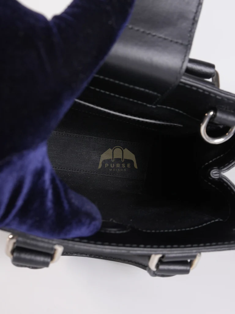Gucci Mini Tote Bag in Black GG Supreme Canvas & Silver Hardware - Image 16