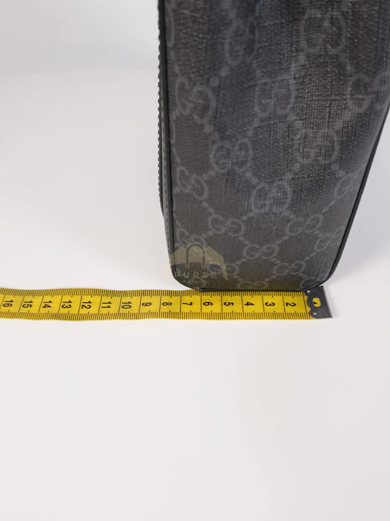 Gucci Mini Tote Bag in Black GG Supreme Canvas & Silver Hardware - Image 31