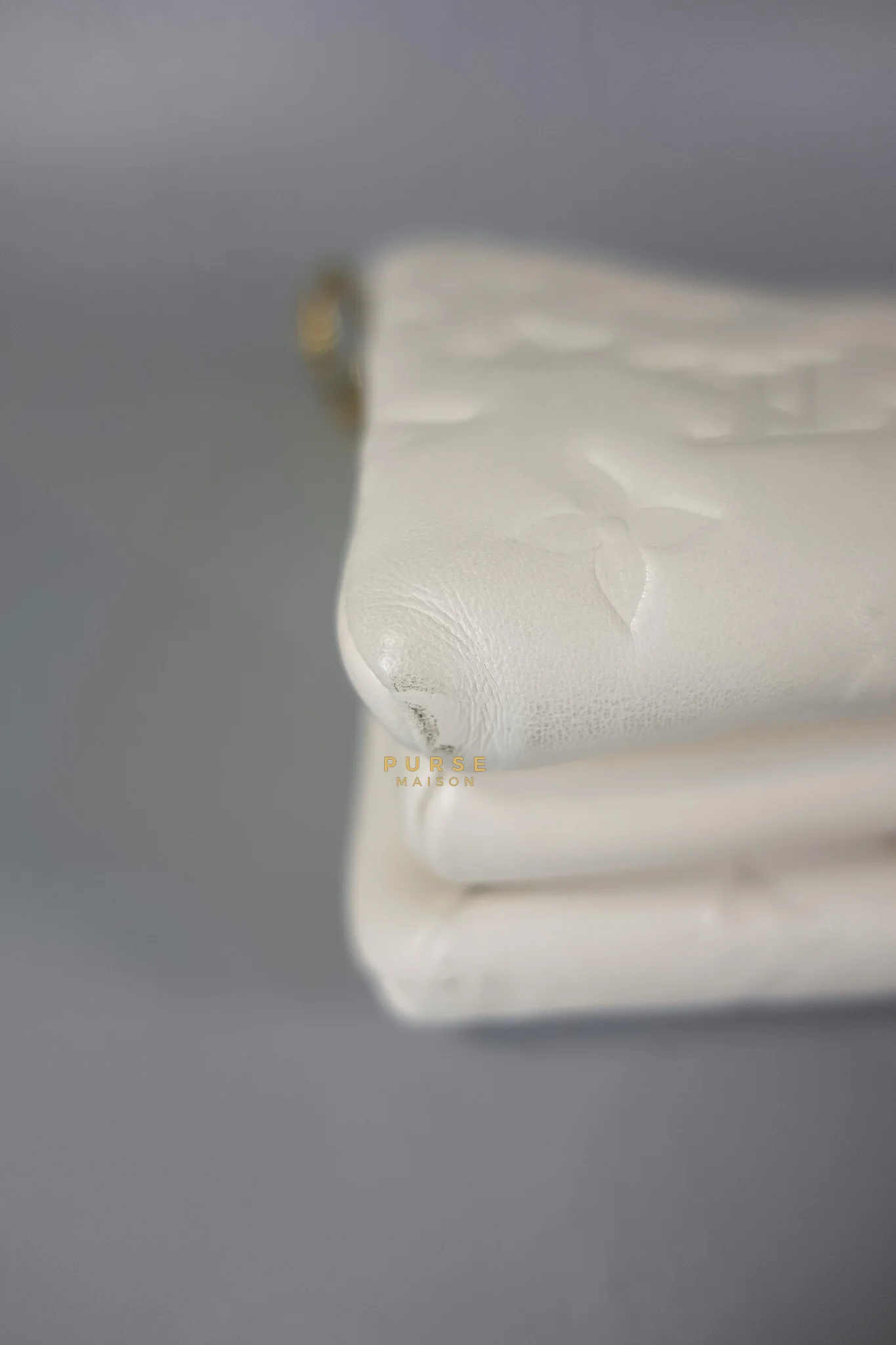 Louis Vuitton Coussin Monogram in White Lambskin Leather (Microchip) - Image 15