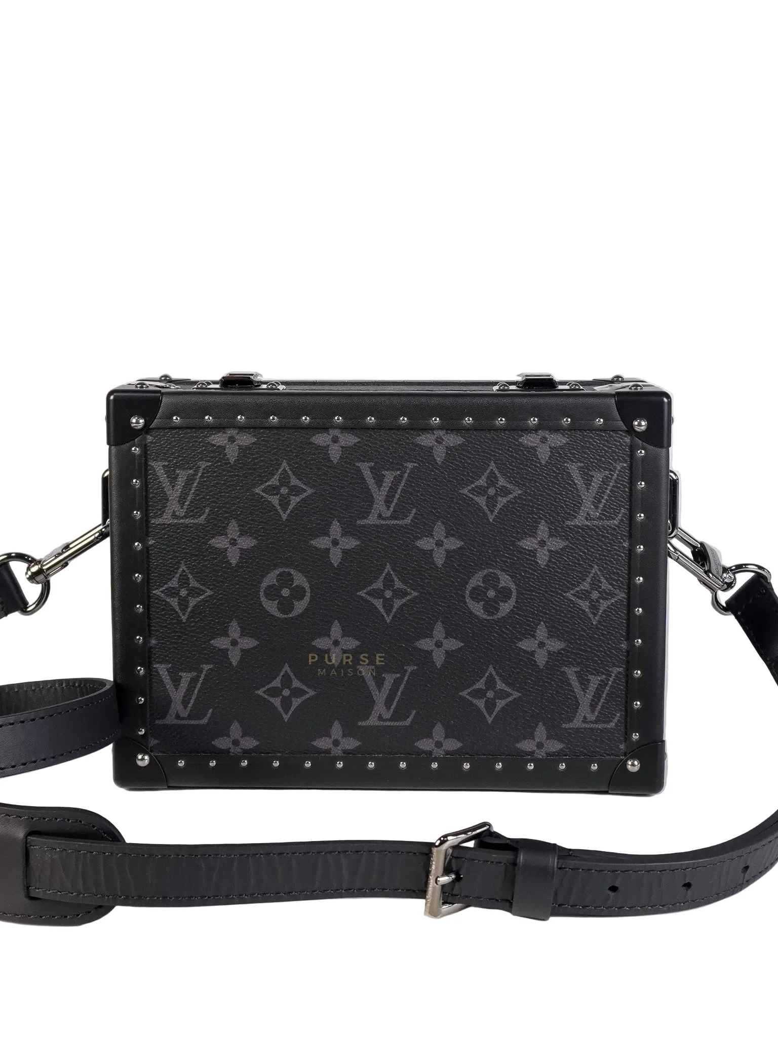 Louis Vuitton Monogram Eclipse Trunk Box in Graphite (Date Code: FL1222)