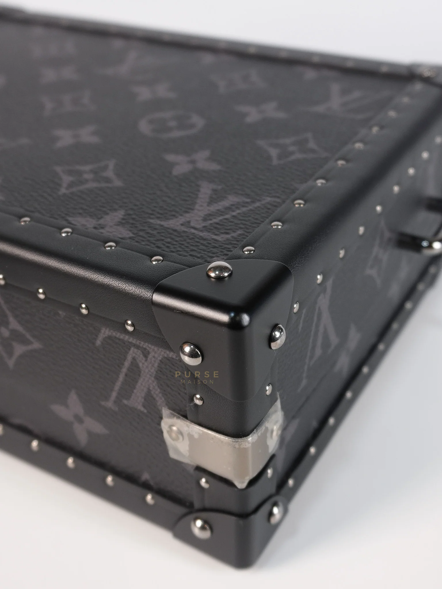 Louis Vuitton Monogram Eclipse Trunk Box in Graphite (Date Code: FL1222) - Image 10