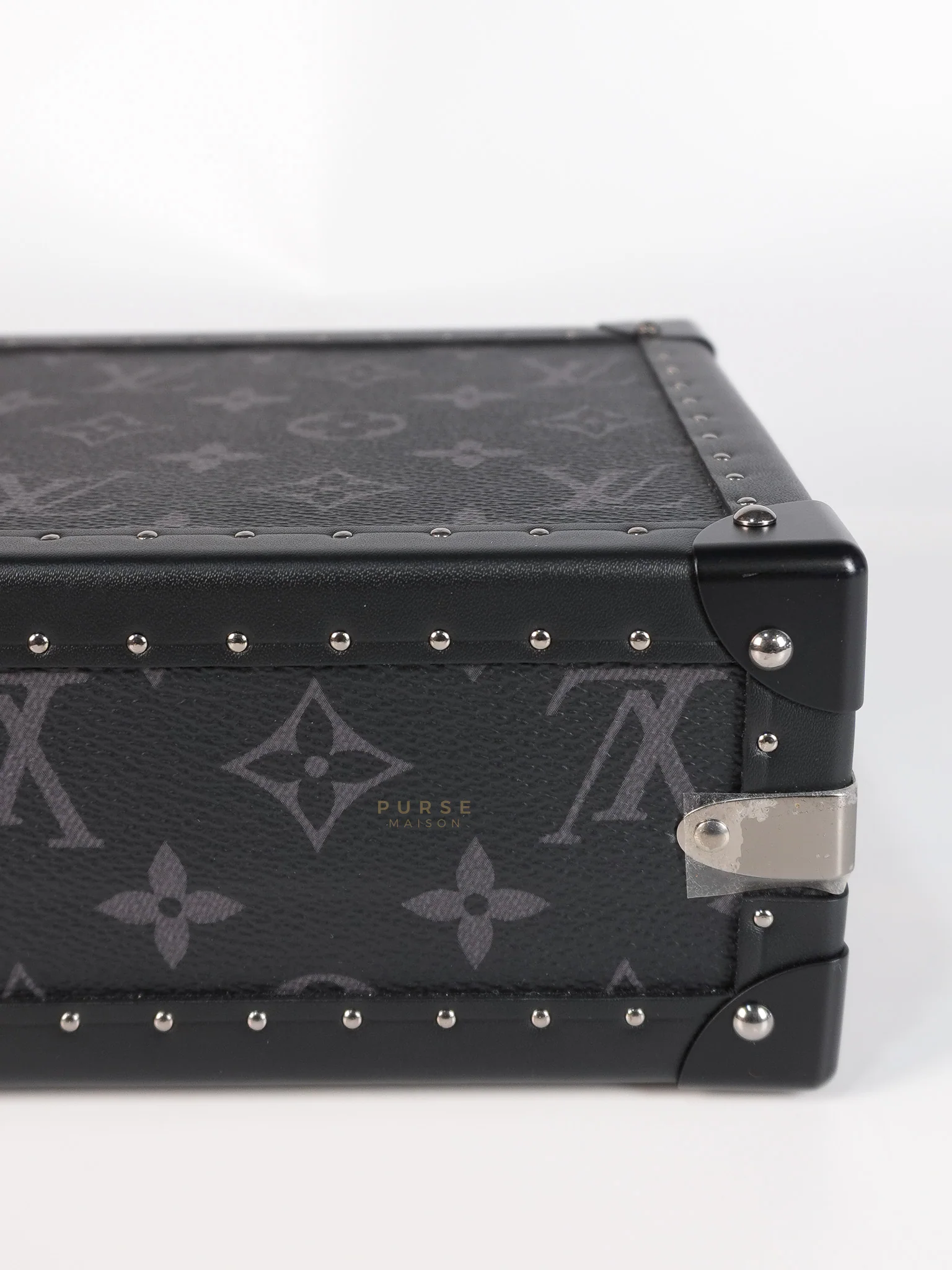 Louis Vuitton Monogram Eclipse Trunk Box in Graphite (Date Code: FL1222) - Image 11