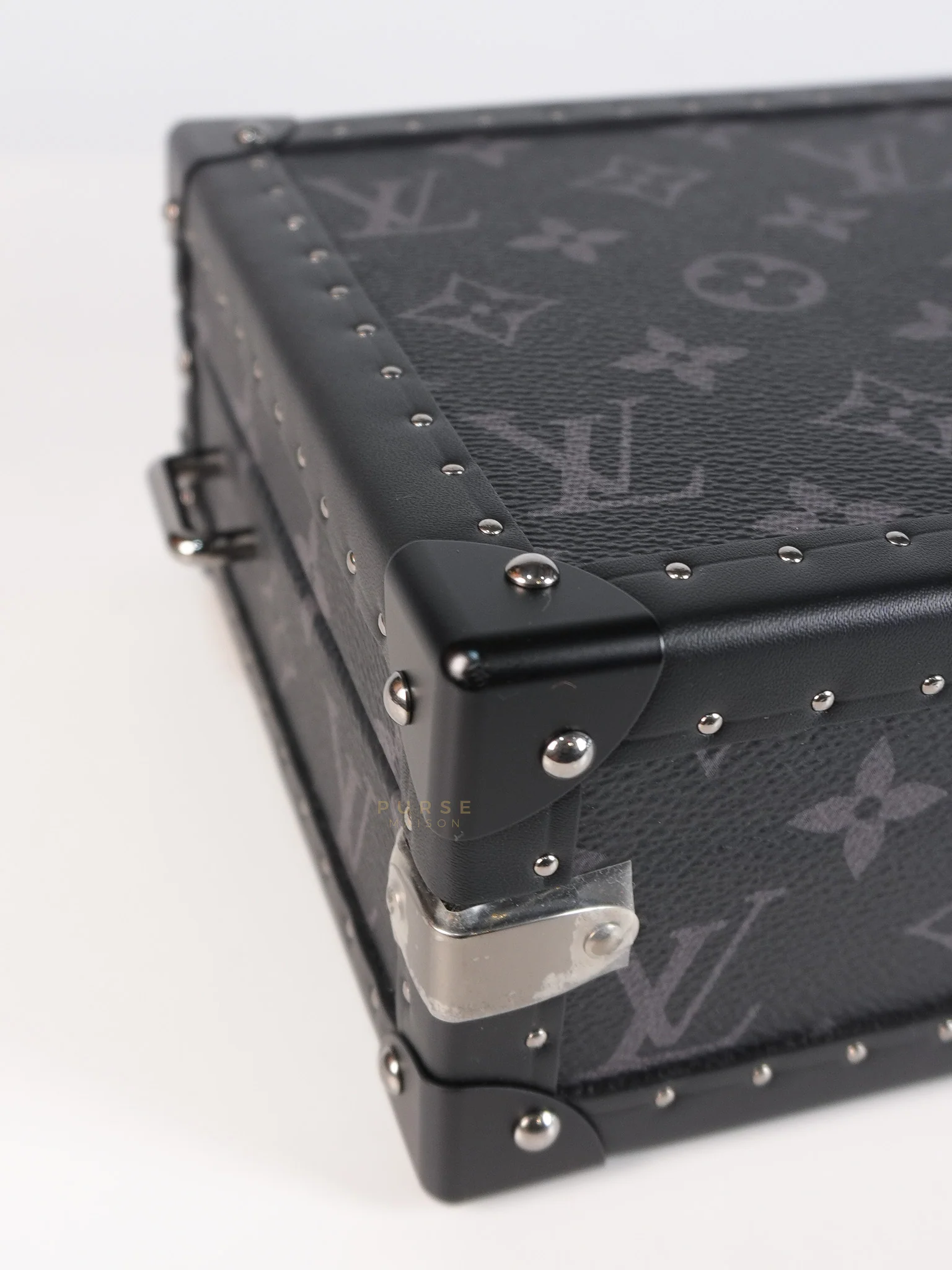 Louis Vuitton Monogram Eclipse Trunk Box in Graphite (Date Code: FL1222) - Image 12