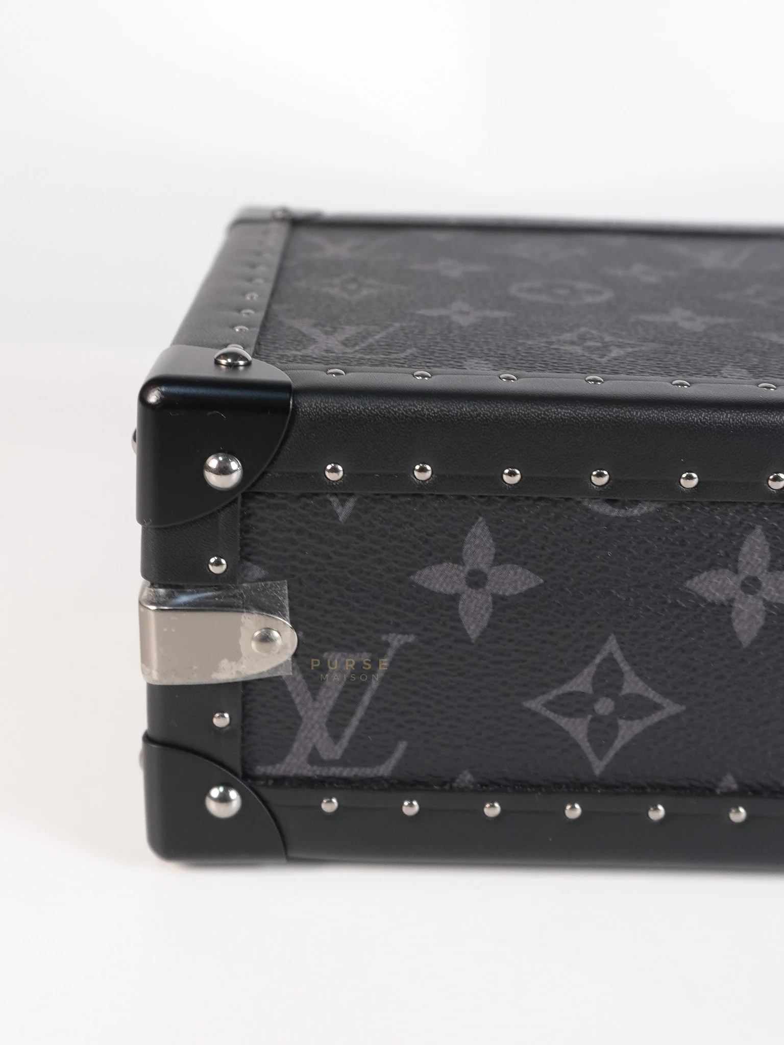 Louis Vuitton Monogram Eclipse Trunk Box in Graphite (Date Code: FL1222) - Image 13