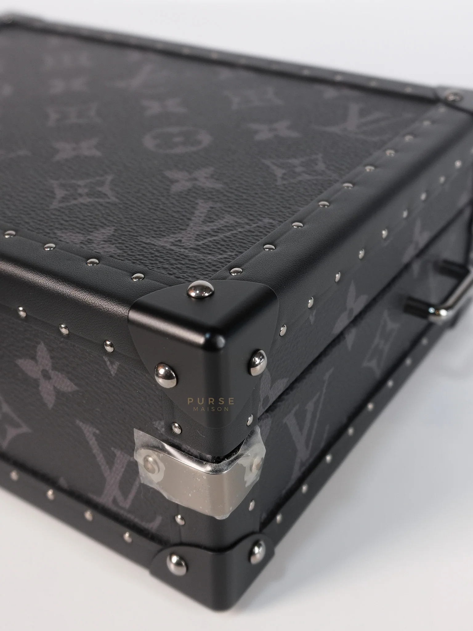 Louis Vuitton Monogram Eclipse Trunk Box in Graphite (Date Code: FL1222) - Image 14