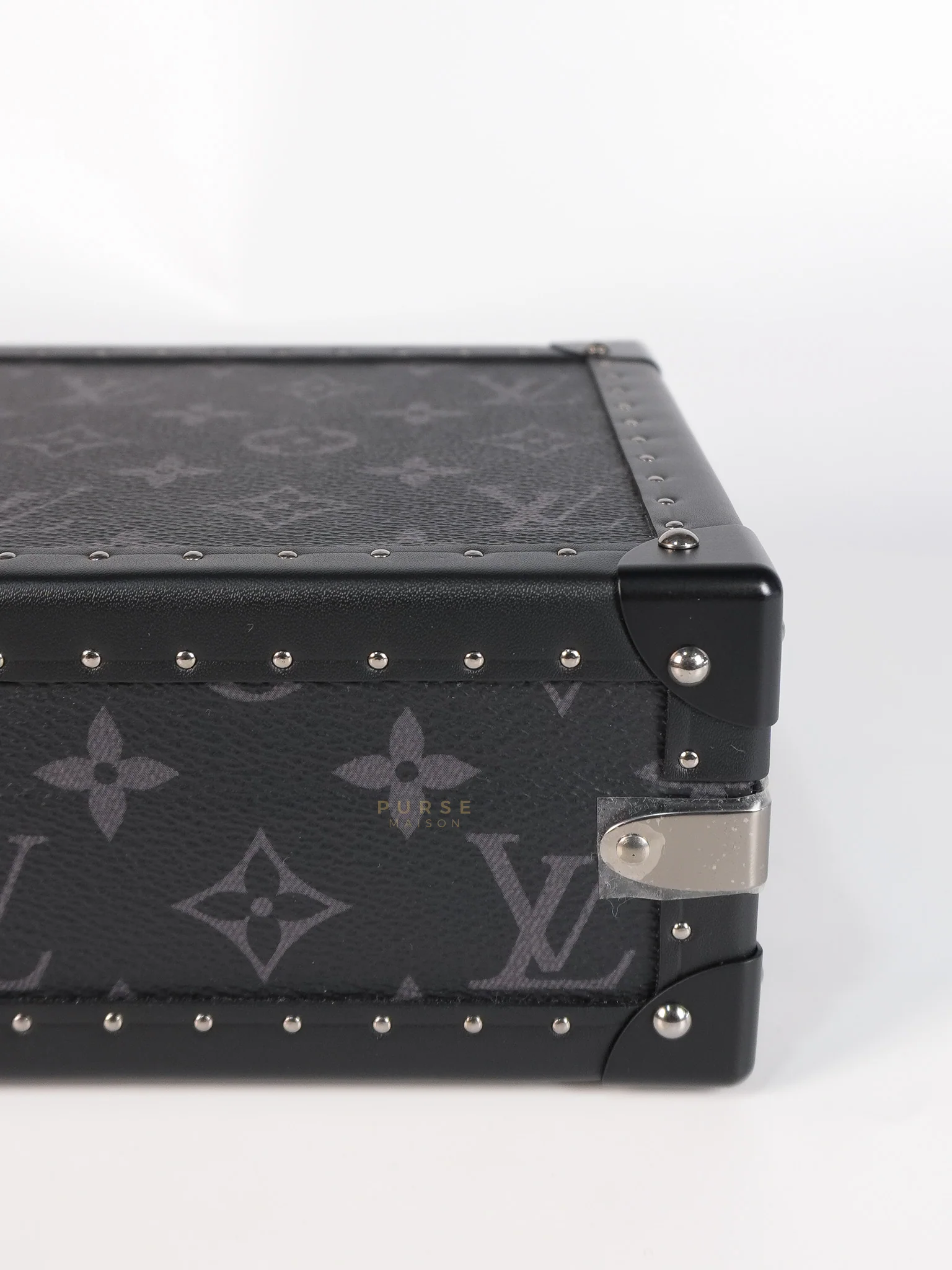 Louis Vuitton Monogram Eclipse Trunk Box in Graphite (Date Code: FL1222) - Image 15