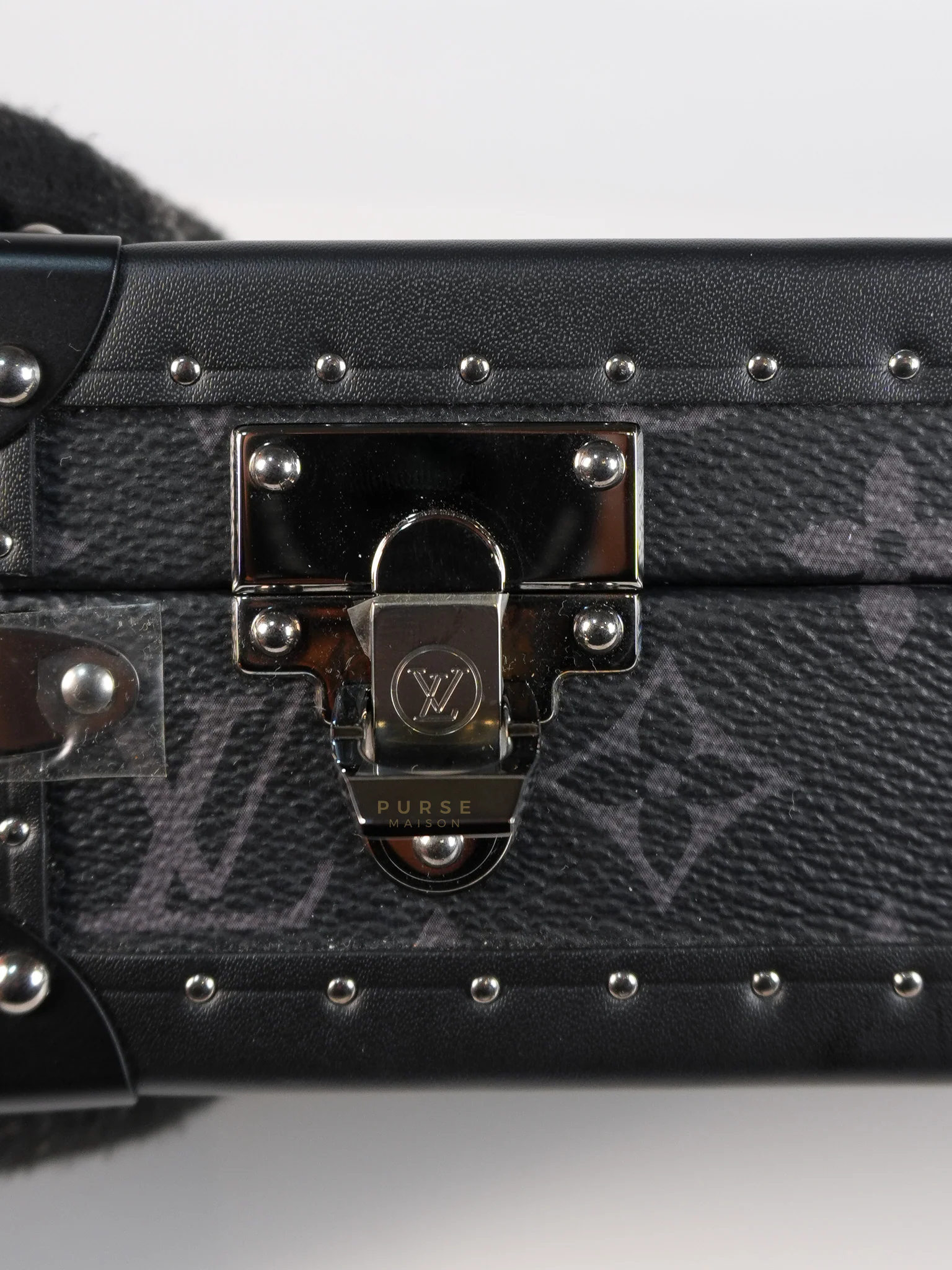 Louis Vuitton Monogram Eclipse Trunk Box in Graphite (Date Code: FL1222) - Image 17