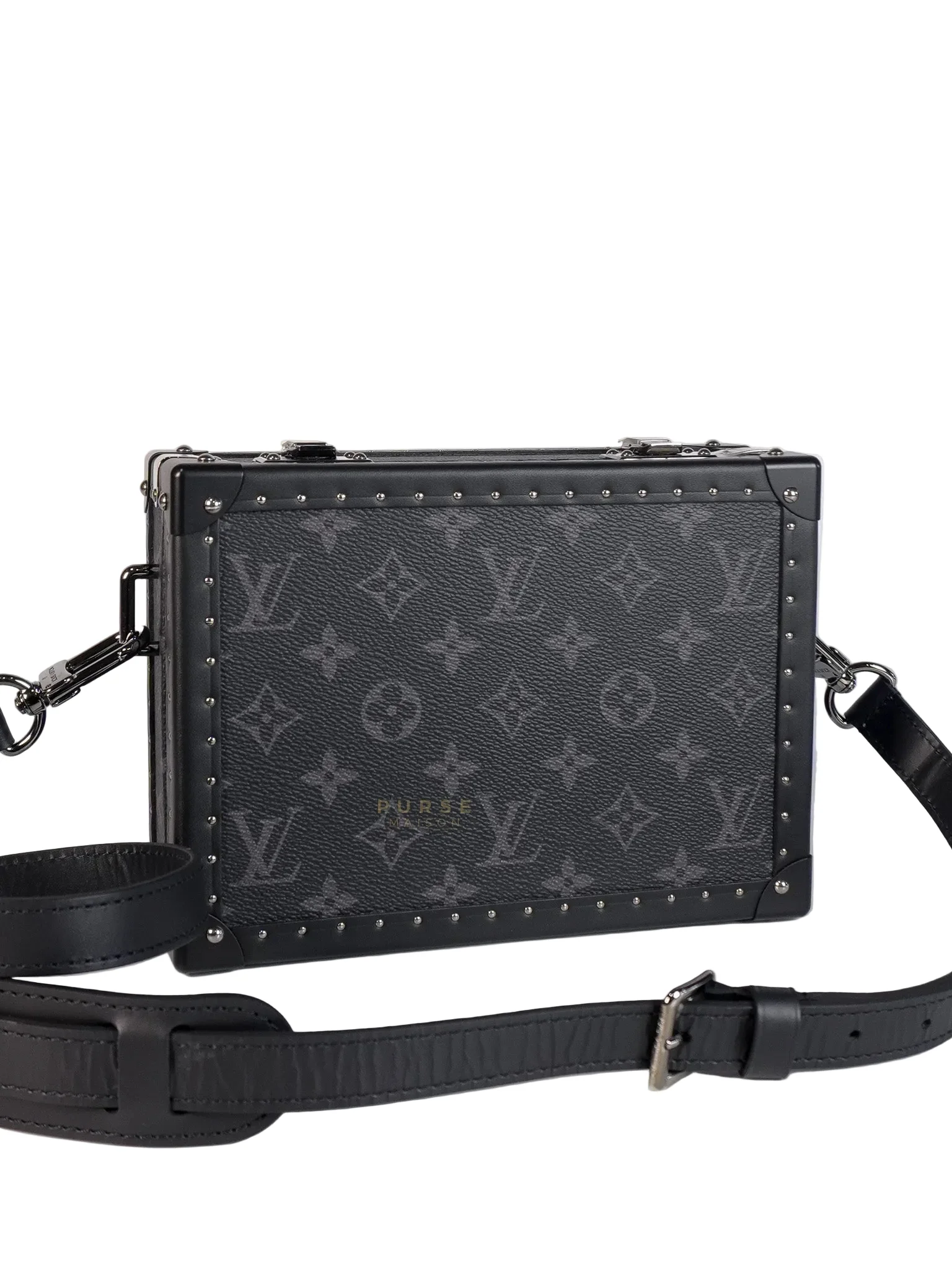 Louis Vuitton Monogram Eclipse Trunk Box in Graphite (Date Code: FL1222) - Image 2