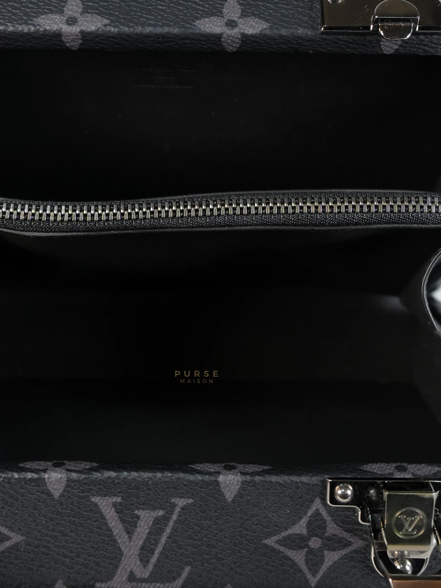 Louis Vuitton Monogram Eclipse Trunk Box in Graphite (Date Code: FL1222) - Image 20