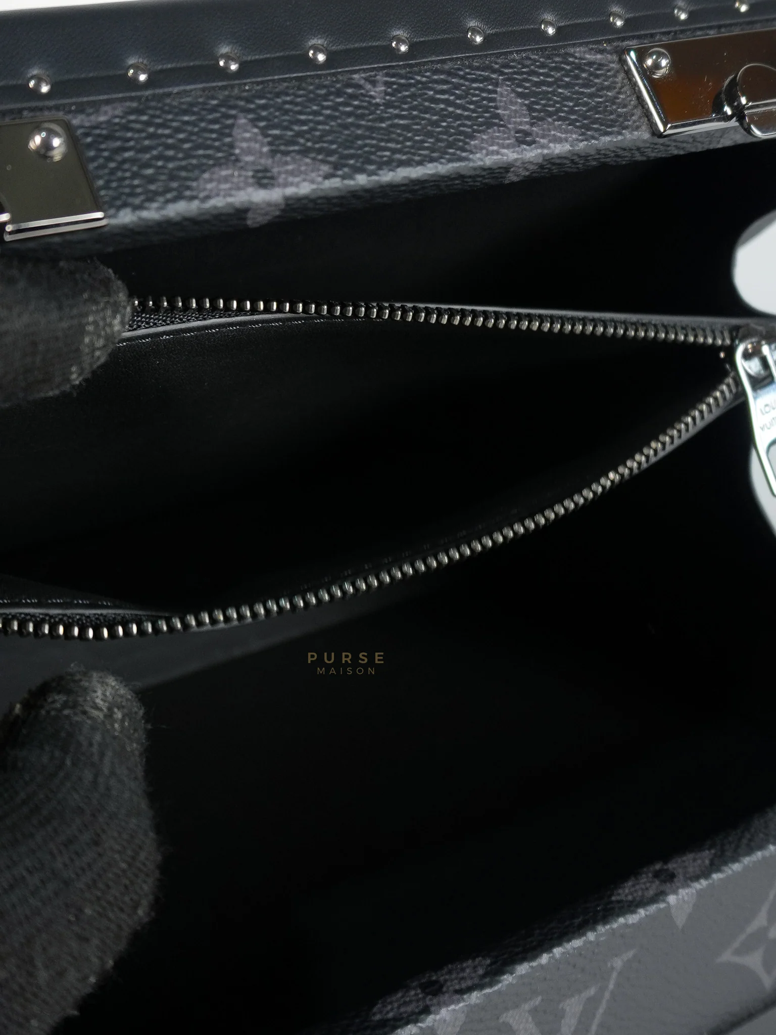 Louis Vuitton Monogram Eclipse Trunk Box in Graphite (Date Code: FL1222) - Image 21