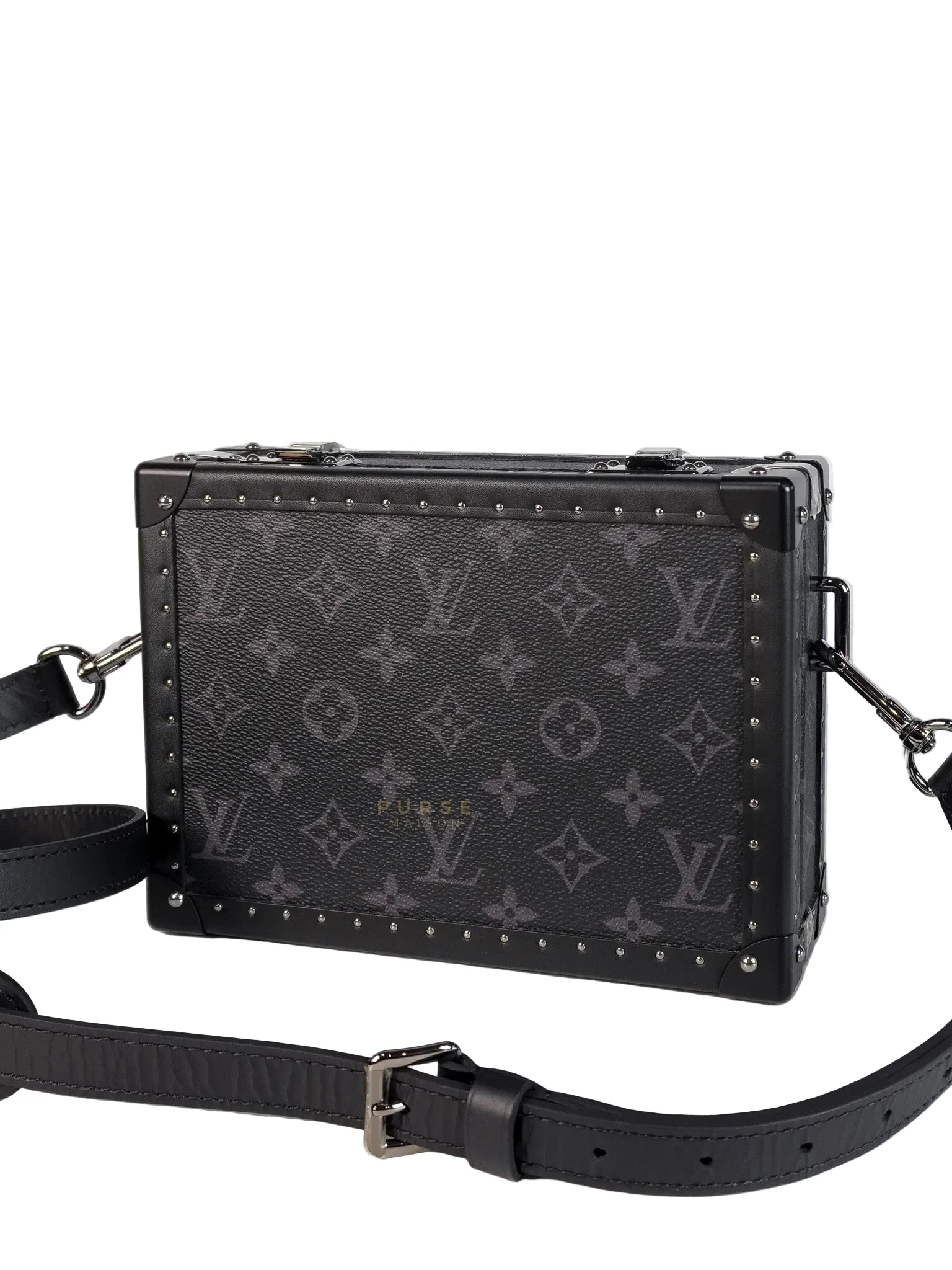 Louis Vuitton Monogram Eclipse Trunk Box in Graphite (Date Code: FL1222) - Image 3