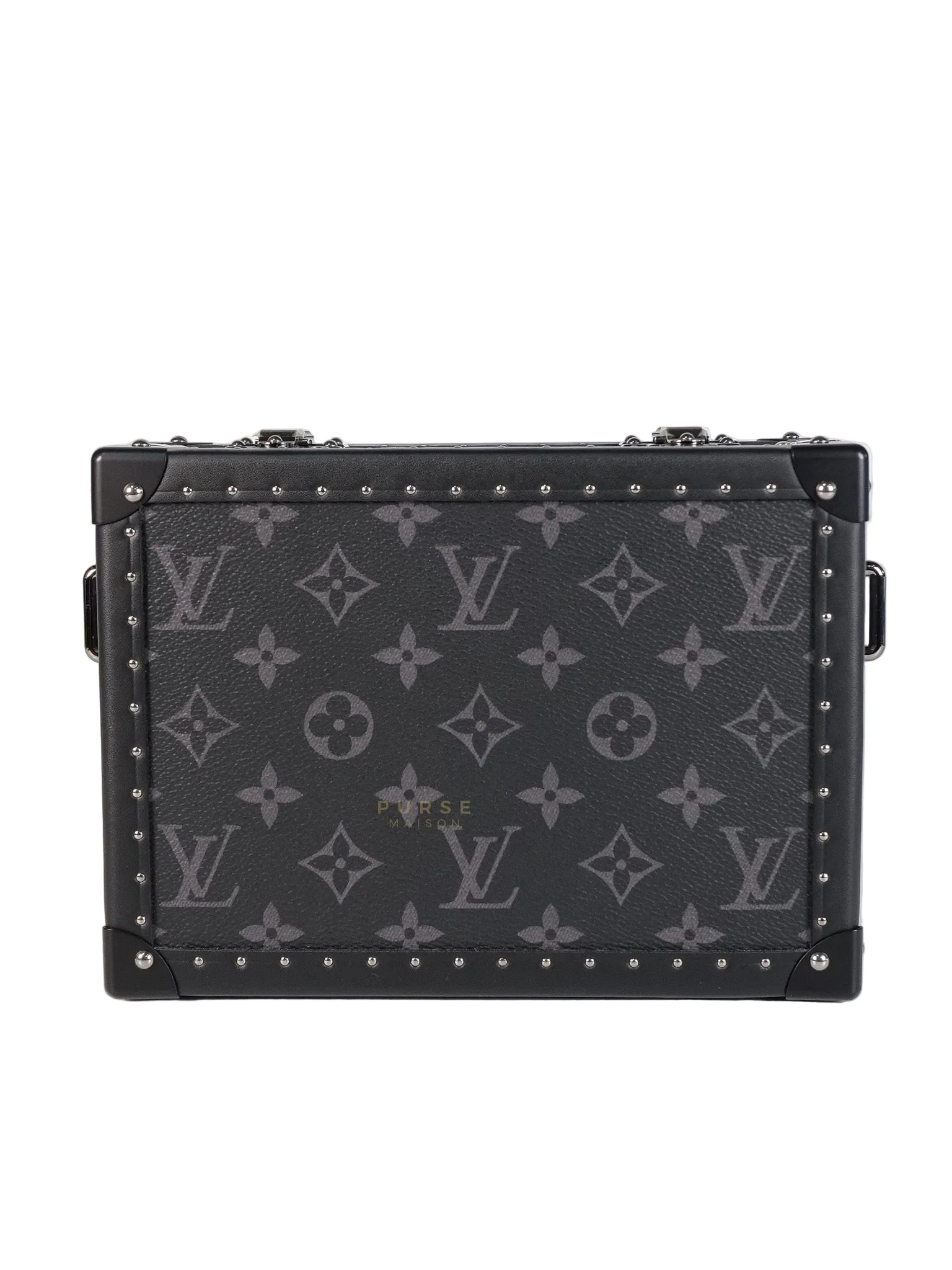 Louis Vuitton Monogram Eclipse Trunk Box in Graphite (Date Code: FL1222) - Image 4