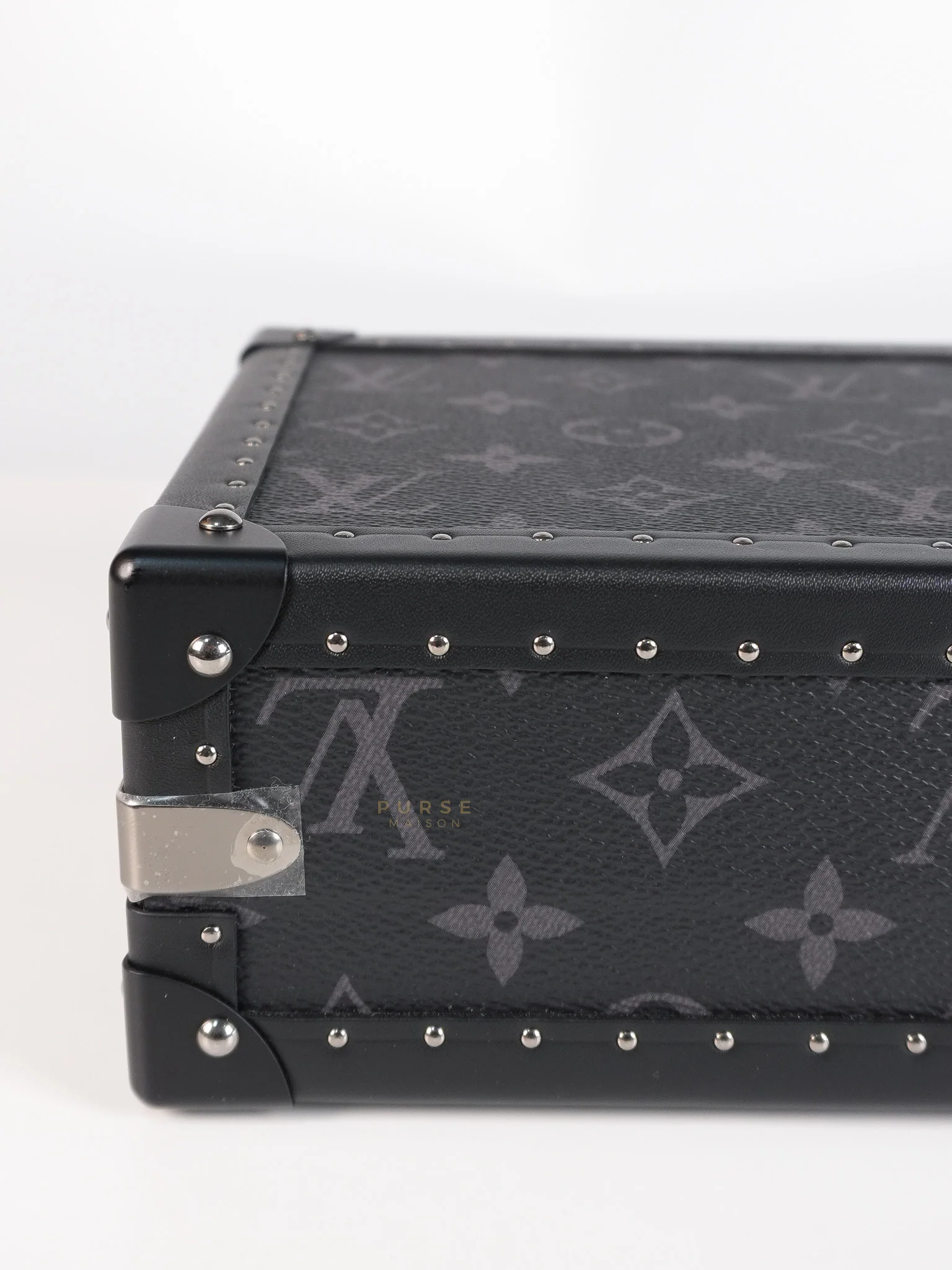Louis Vuitton Monogram Eclipse Trunk Box in Graphite (Date Code: FL1222) - Image 9