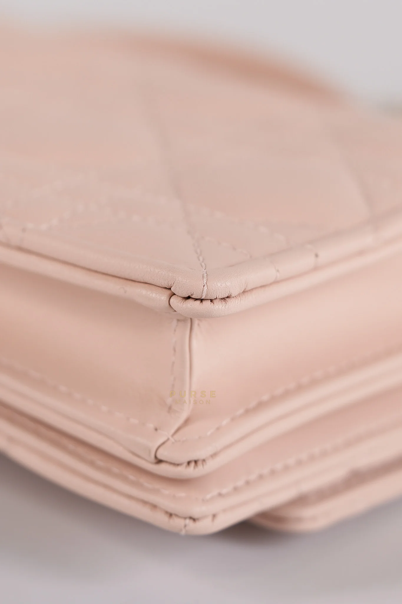 Christian Dior My Dior Mini Top Handle Bag in Powder Pink Gold Hardware - Image 11