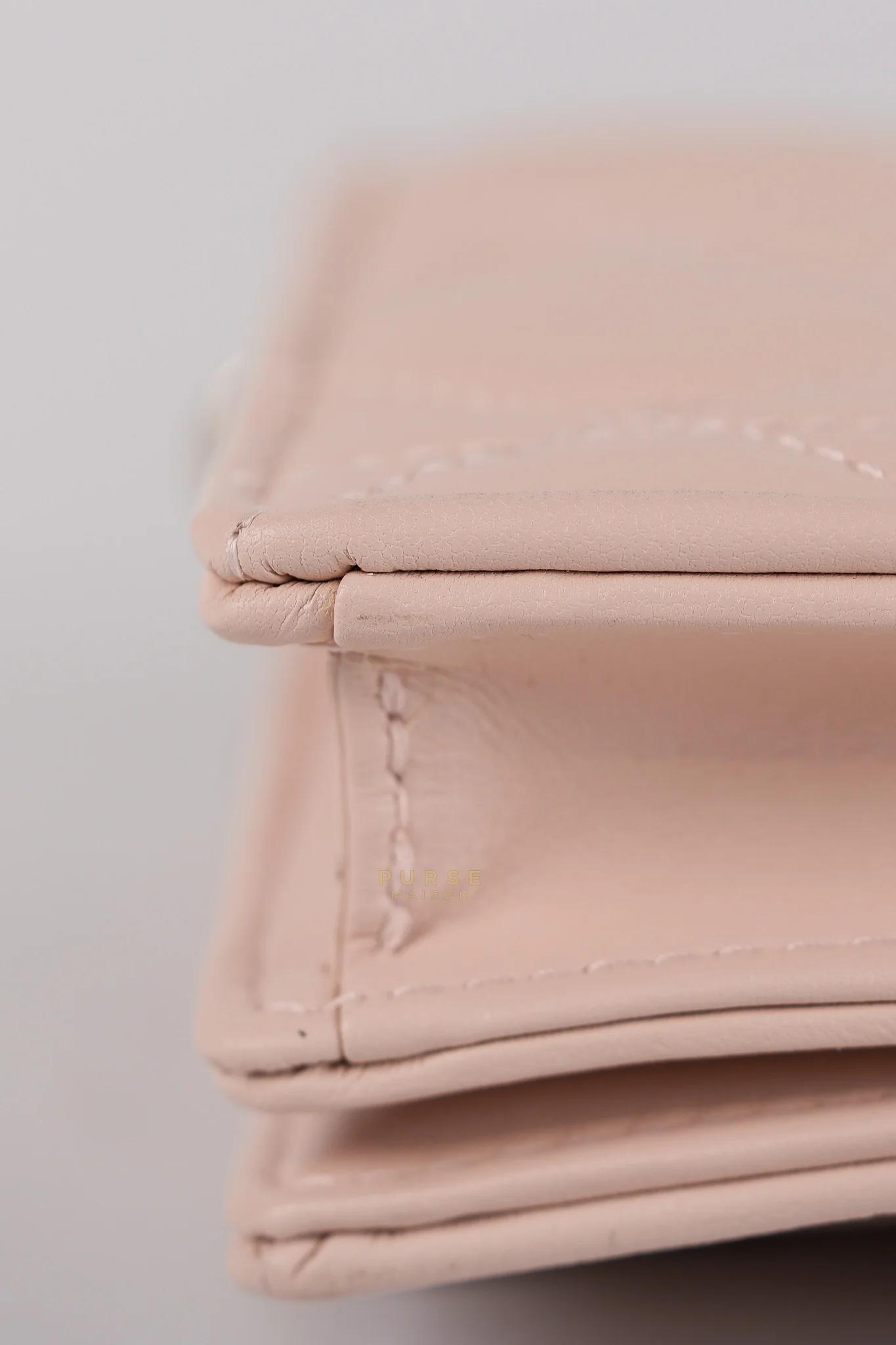 Christian Dior My Dior Mini Top Handle Bag in Powder Pink Gold Hardware - Image 12
