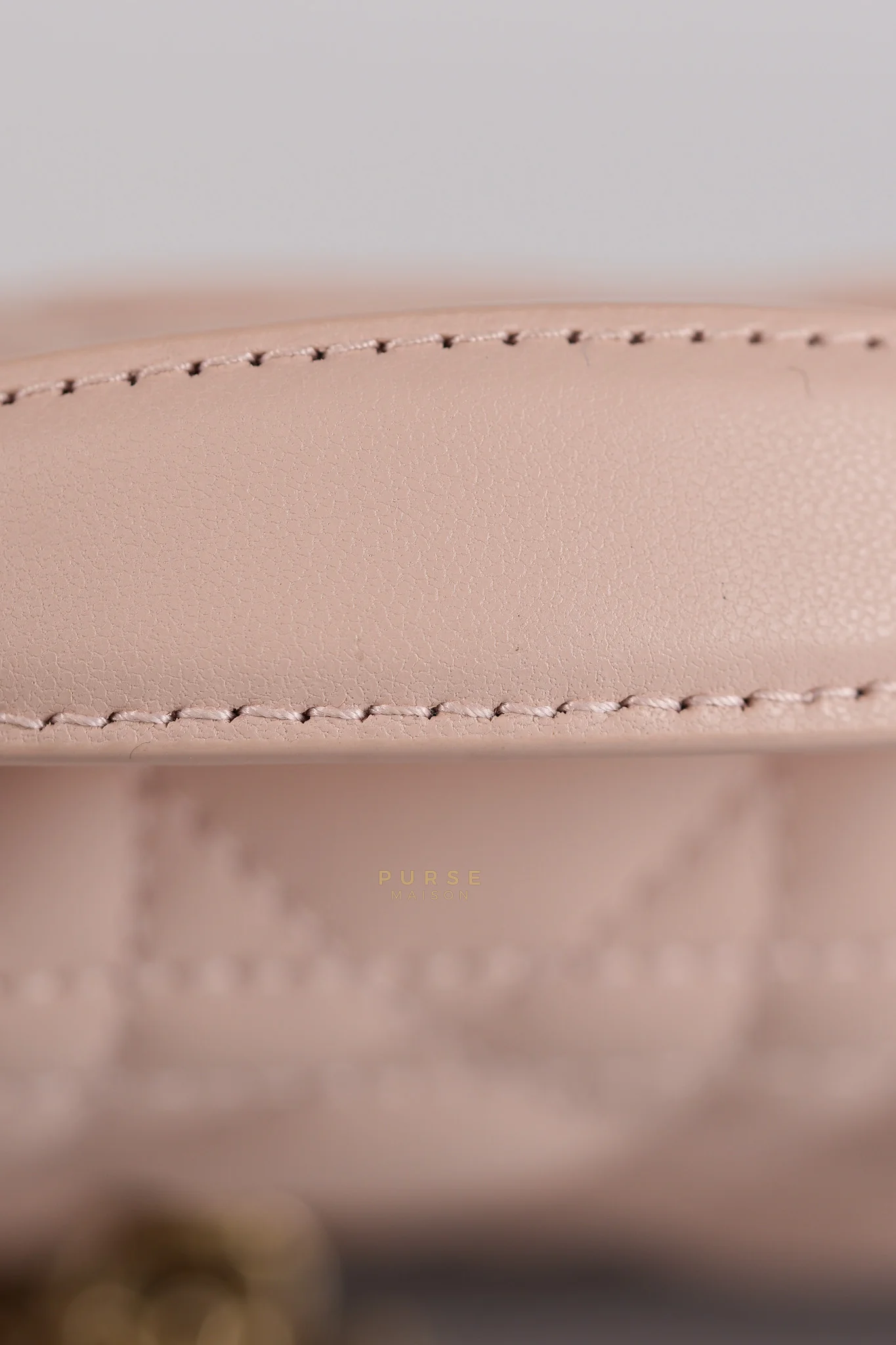 Christian Dior My Dior Mini Top Handle Bag in Powder Pink Gold Hardware - Image 14