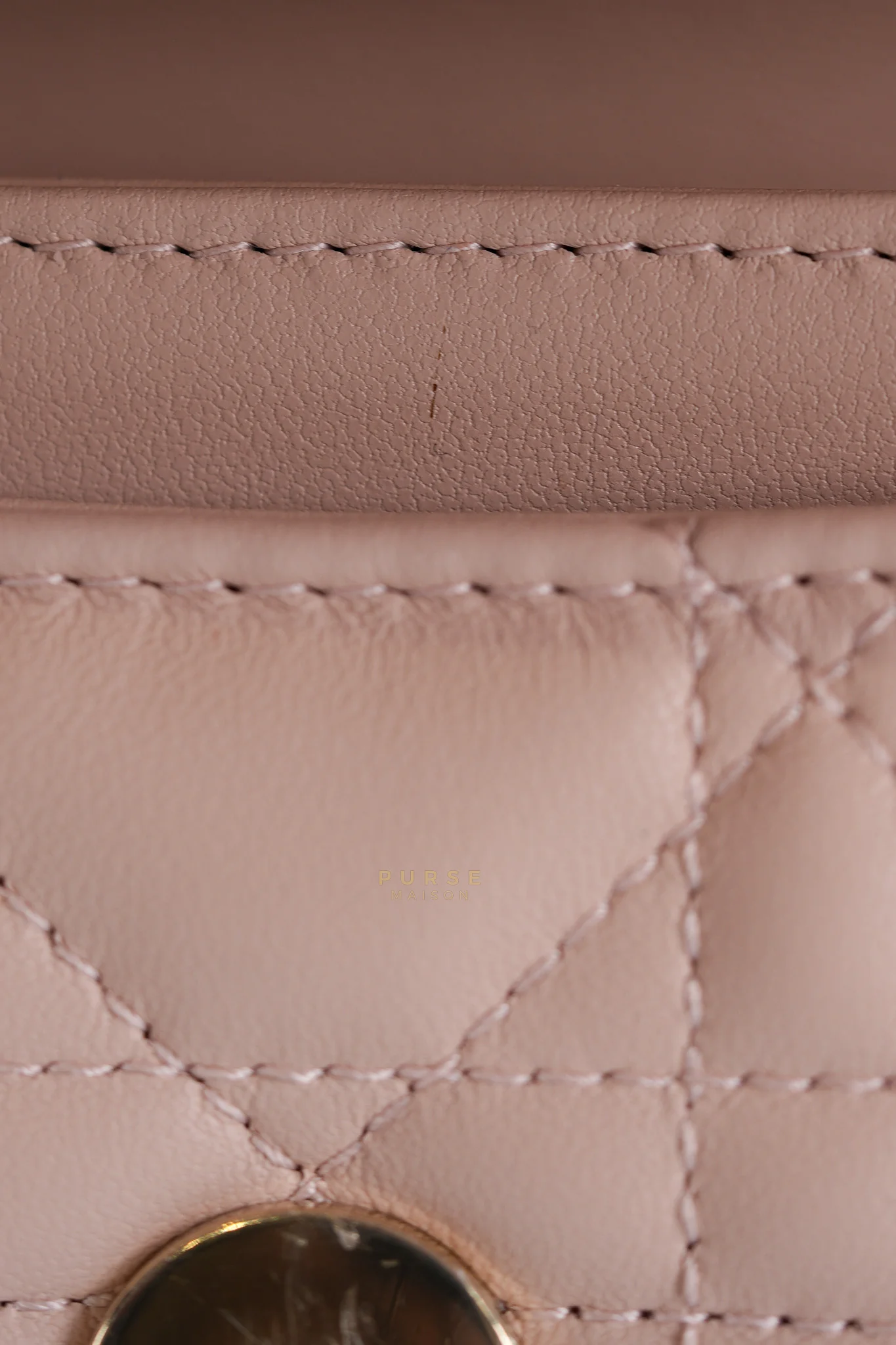 Christian Dior My Dior Mini Top Handle Bag in Powder Pink Gold Hardware - Image 19