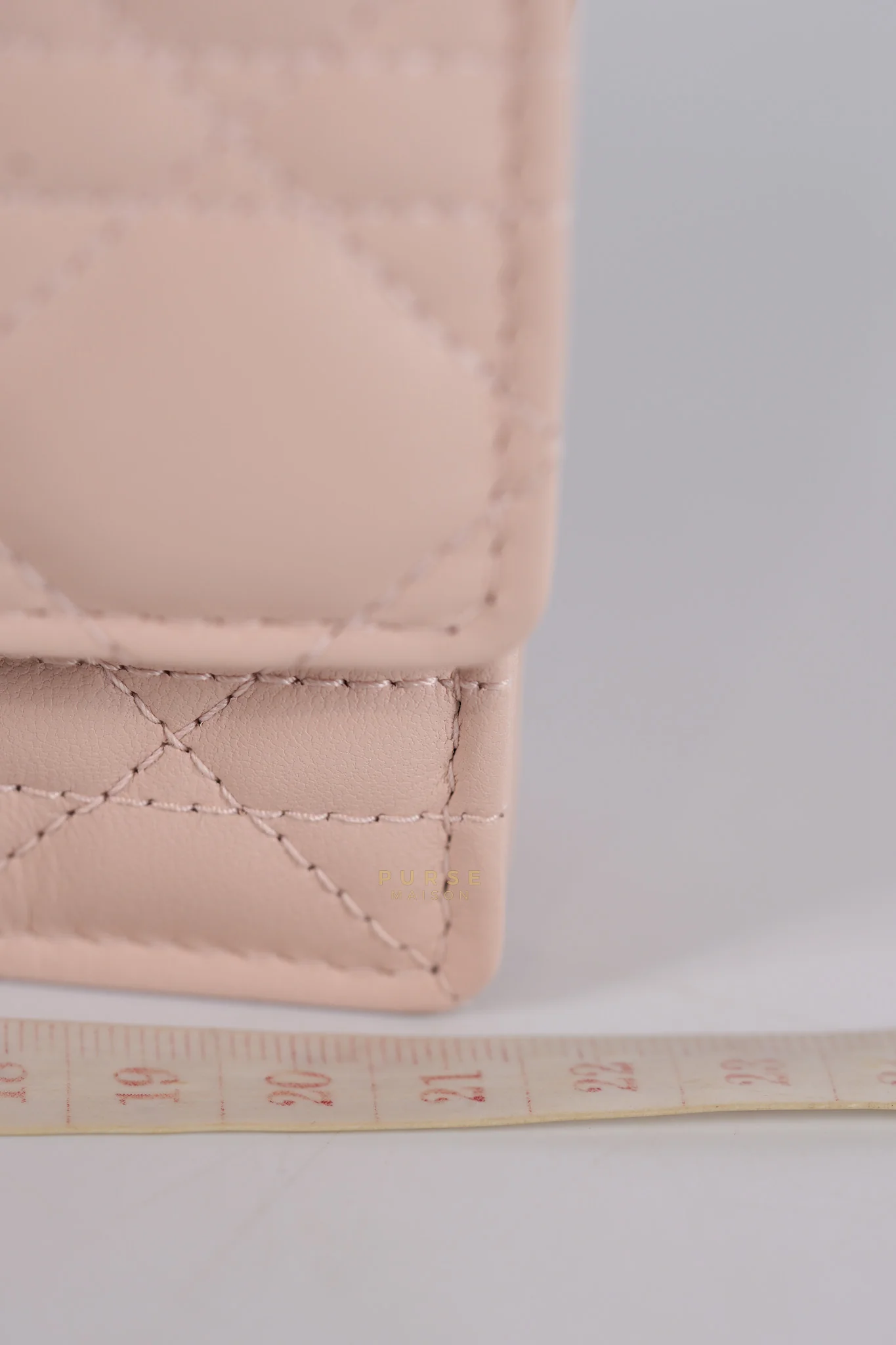 Christian Dior My Dior Mini Top Handle Bag in Powder Pink Gold Hardware - Image 22