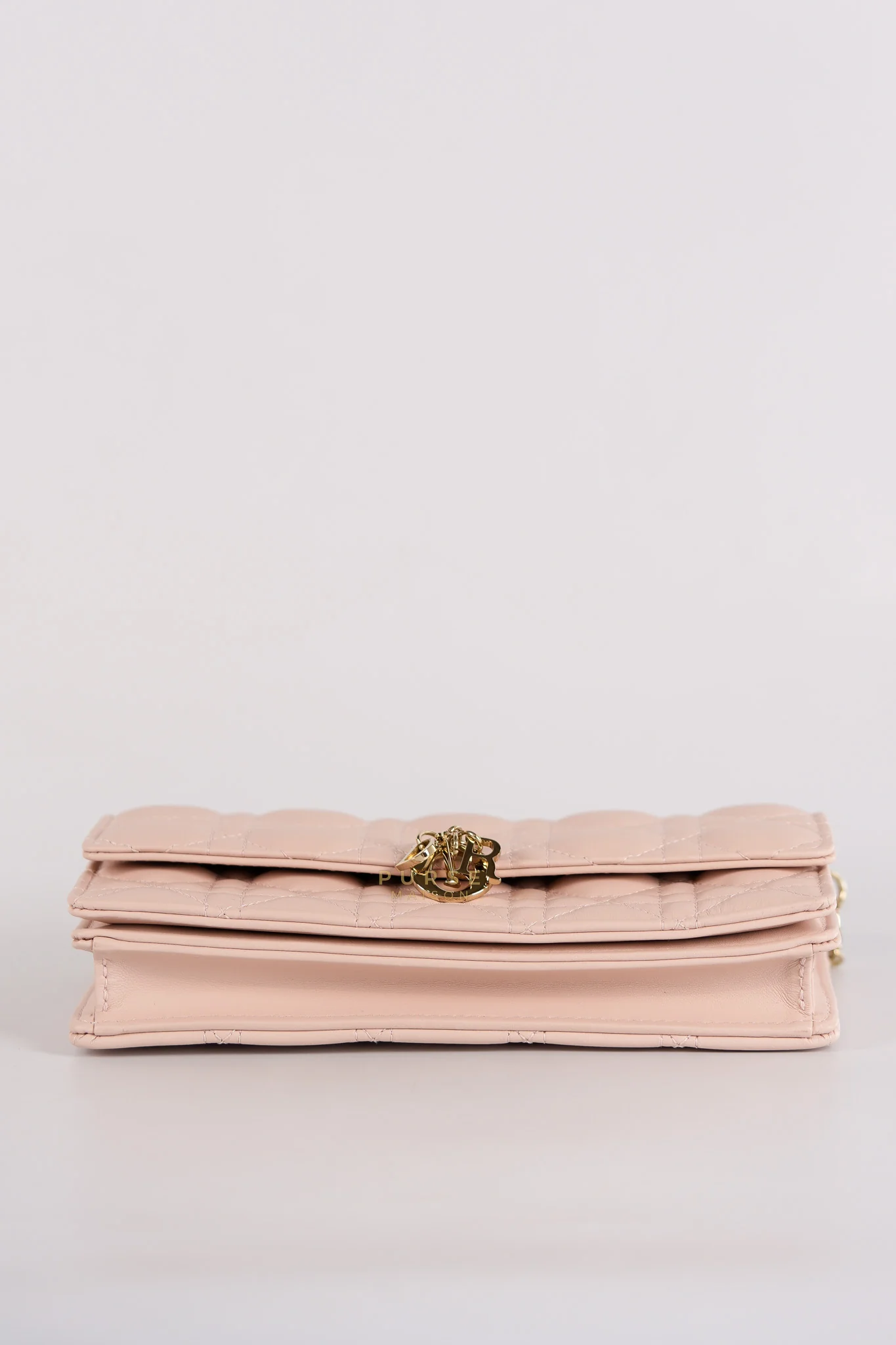 Christian Dior My Dior Mini Top Handle Bag in Powder Pink Gold Hardware - Image 7