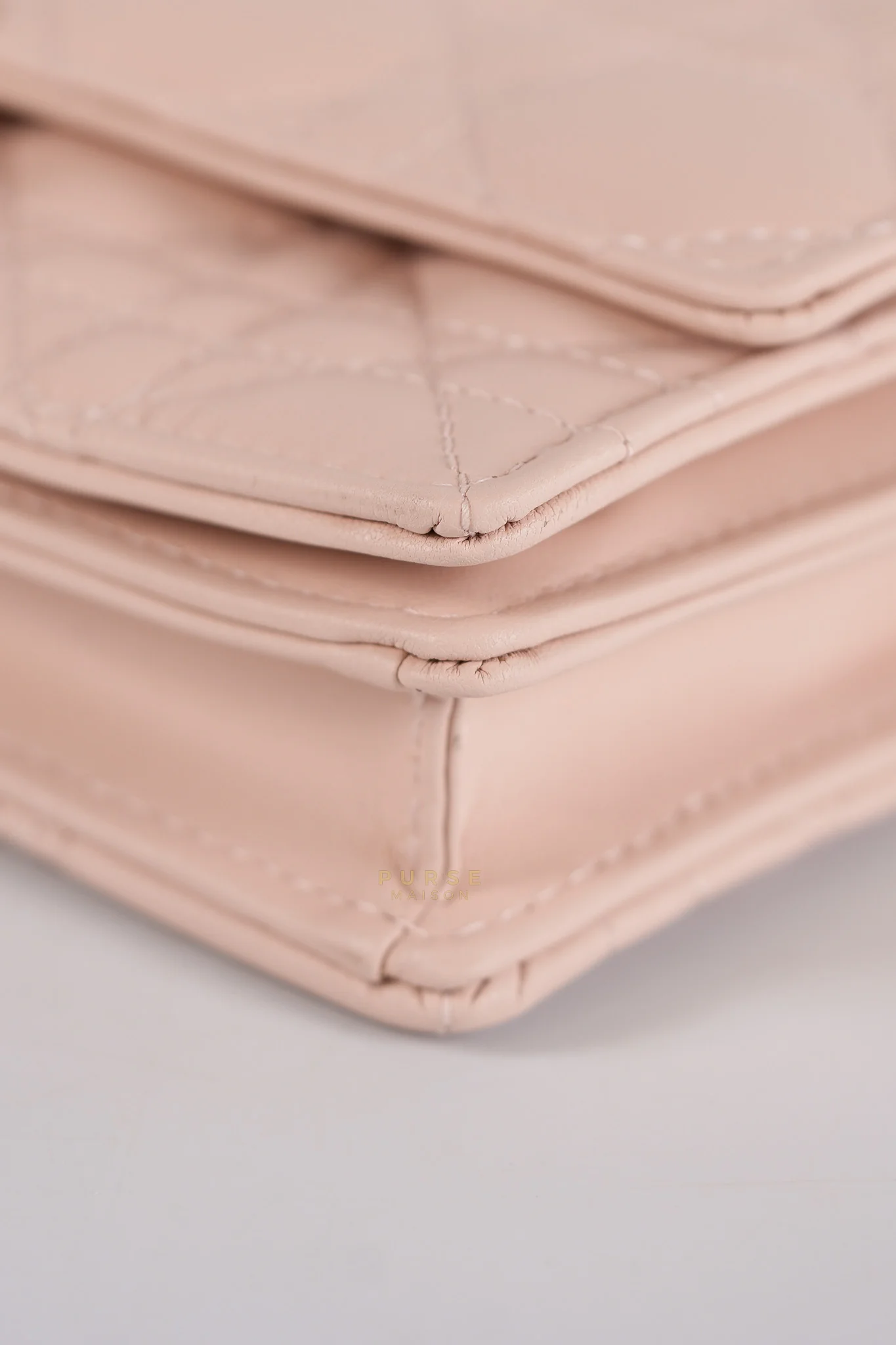 Christian Dior My Dior Mini Top Handle Bag in Powder Pink Gold Hardware - Image 9