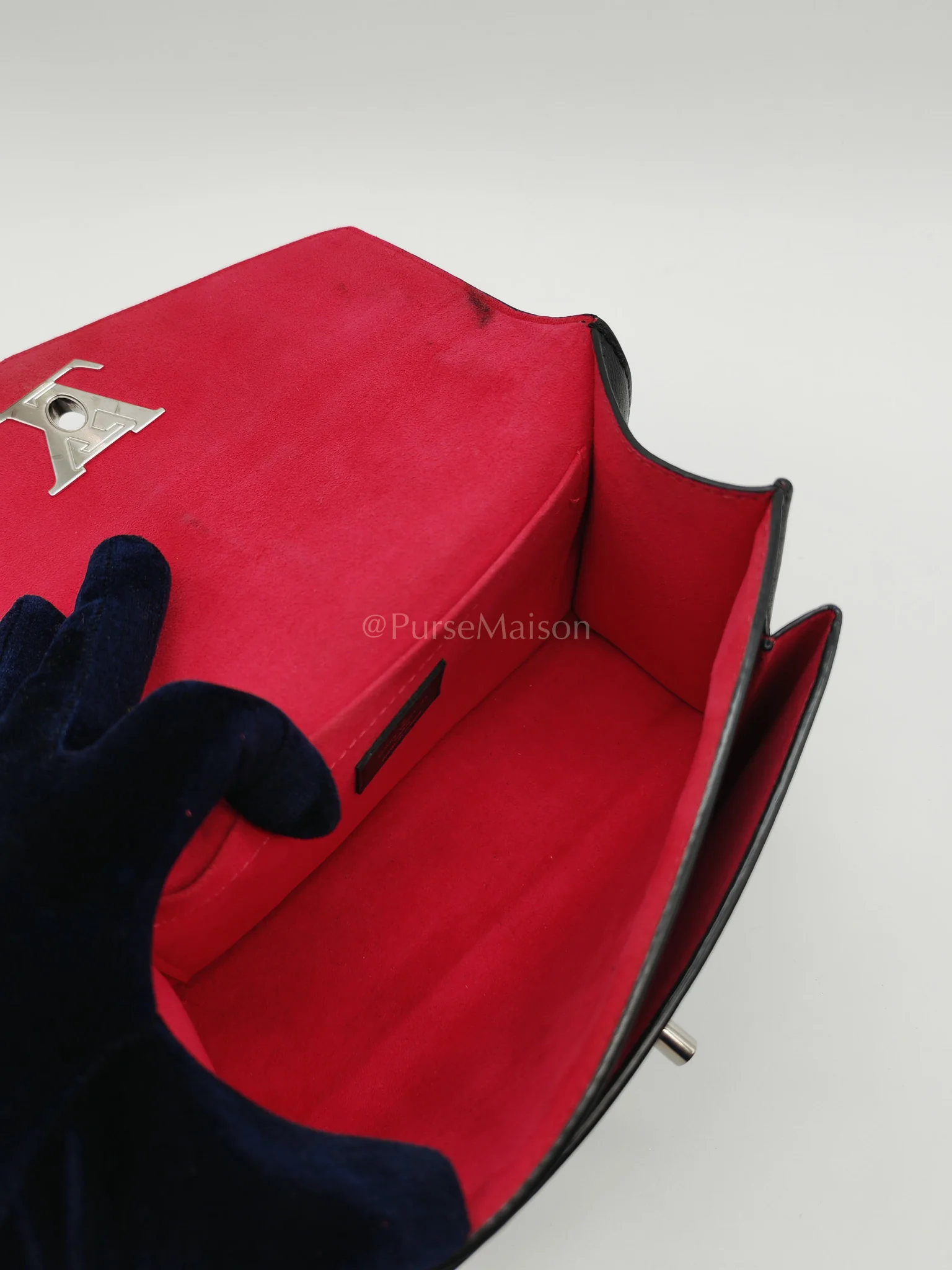 Louis Vuitton My Lock Me Limited Edition Pin Embellished Calfskin Leather Shoulder Bag (Date Code: AR3108) - Image 25