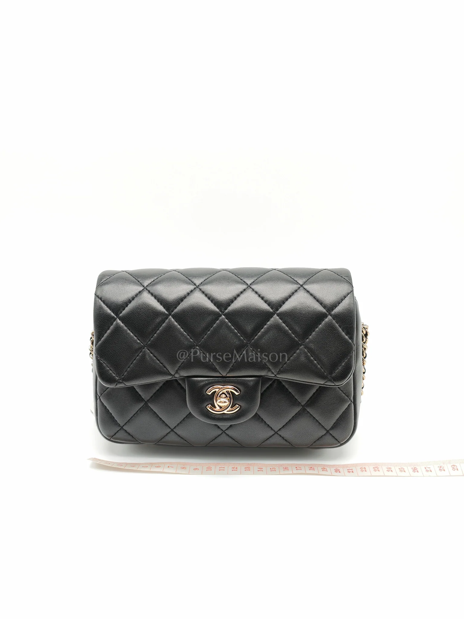 Chanel My Precious Pearls Chain Flap in Black Lambskin and Light Gold Hardware Series 29 - Image 24