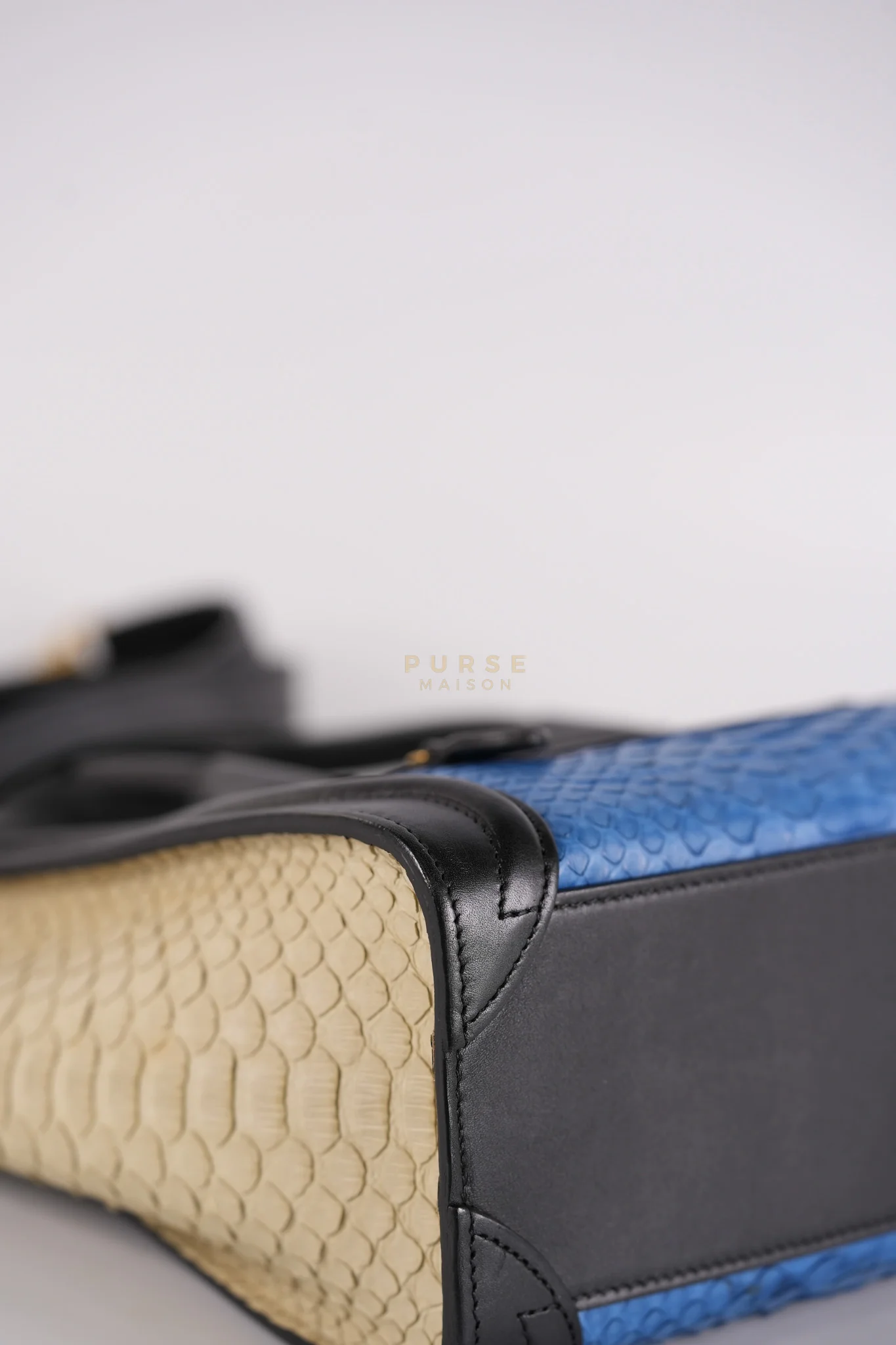 Celine Nano Luggage Tri-color in Python Exotic Leather - Image 11