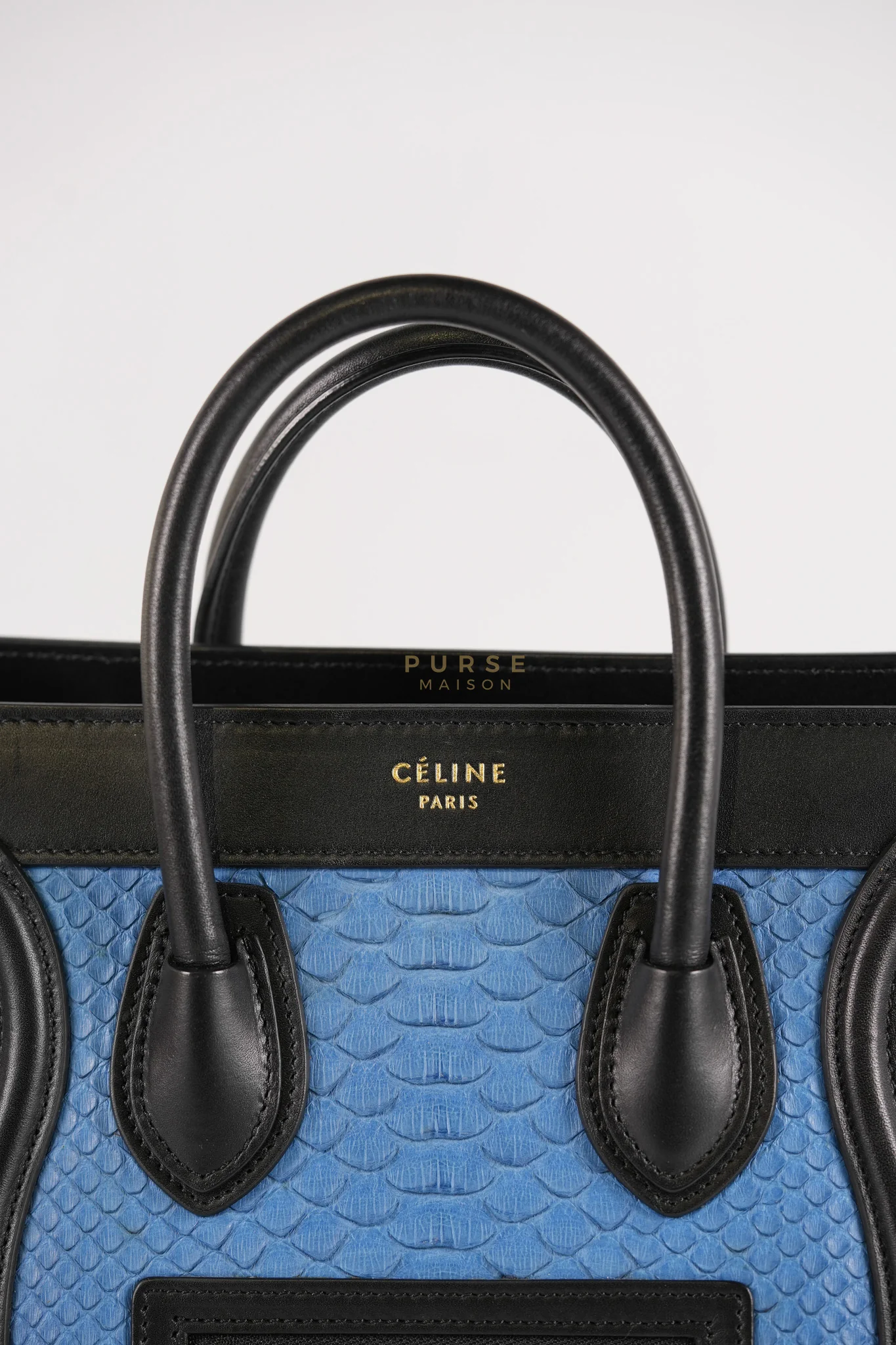 Celine Nano Luggage Tri-color in Python Exotic Leather - Image 13