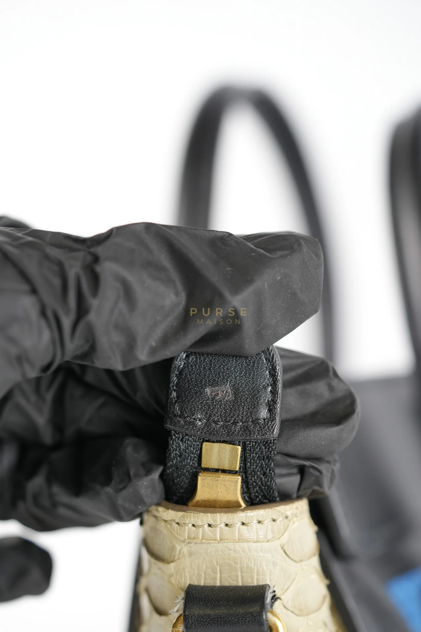 Celine Nano Luggage Tri-color in Python Exotic Leather - Image 23