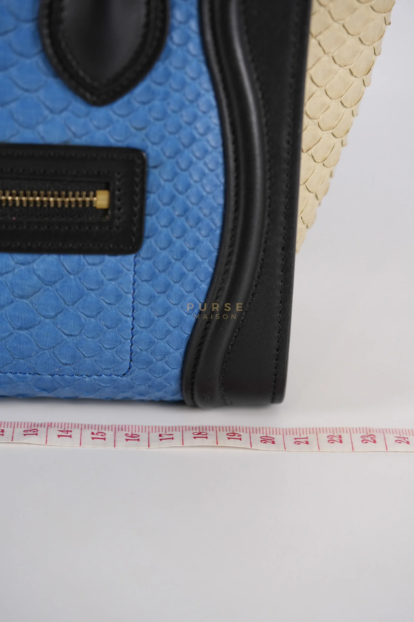 Celine Nano Luggage Tri-color in Python Exotic Leather - Image 42