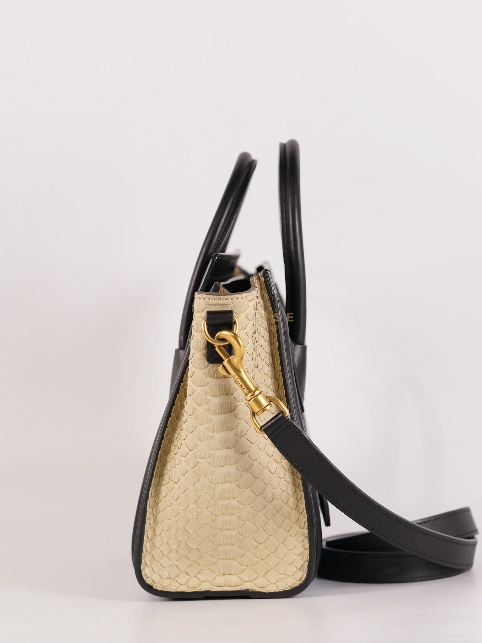 Celine Nano Luggage Tri-color in Python Exotic Leather - Image 6