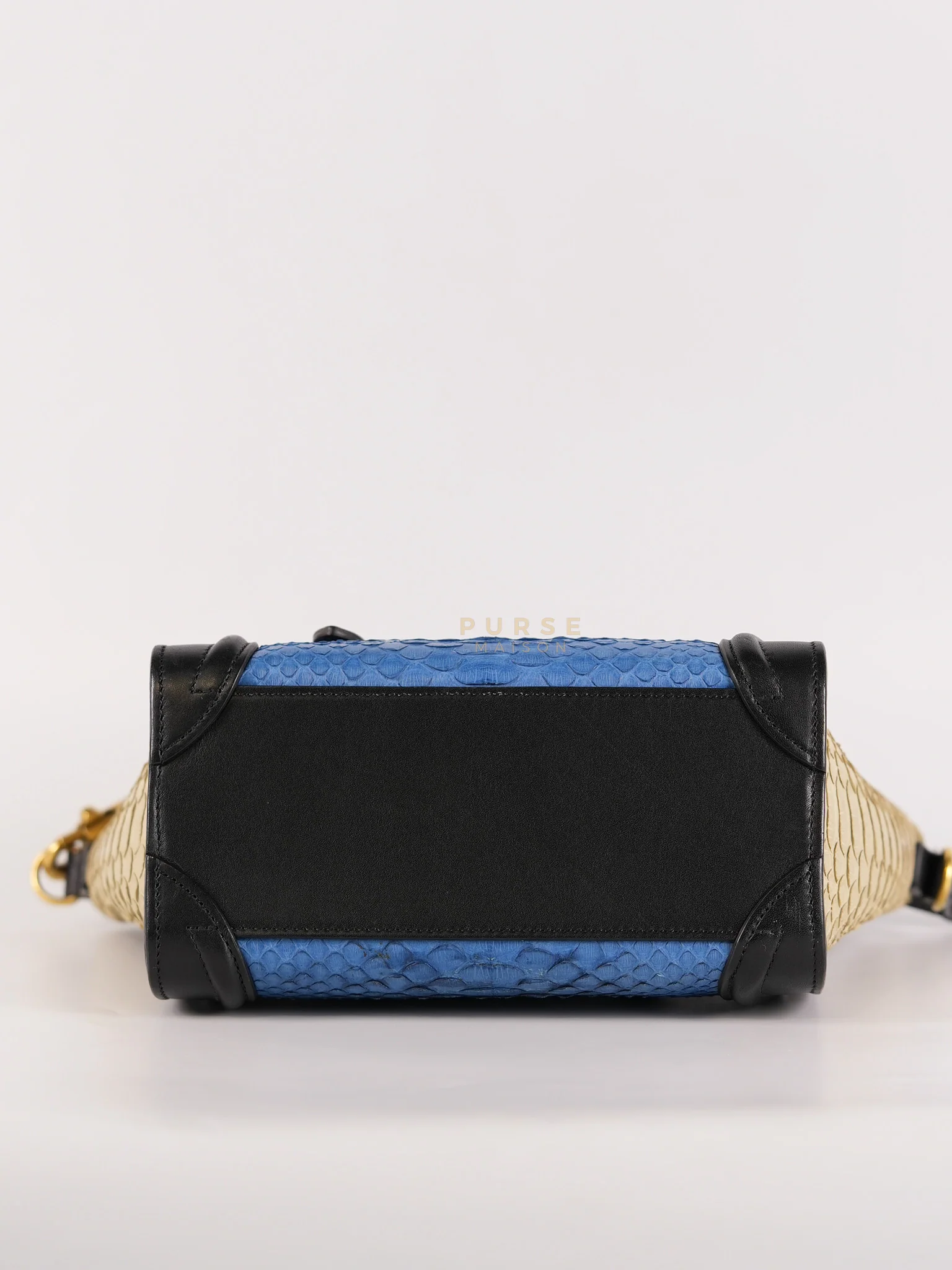 Celine Nano Luggage Tri-color in Python Exotic Leather - Image 7