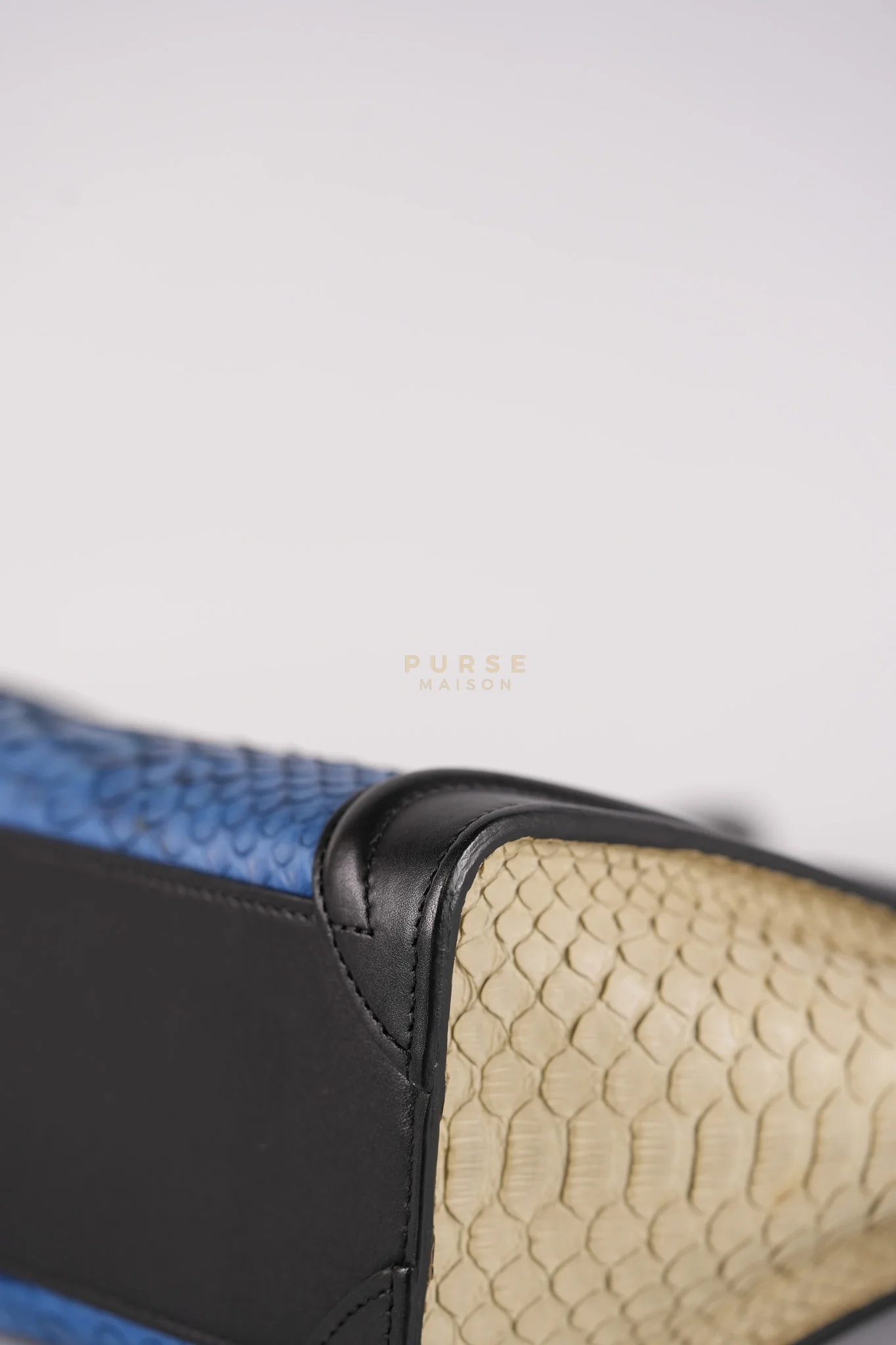 Celine Nano Luggage Tri-color in Python Exotic Leather - Image 8