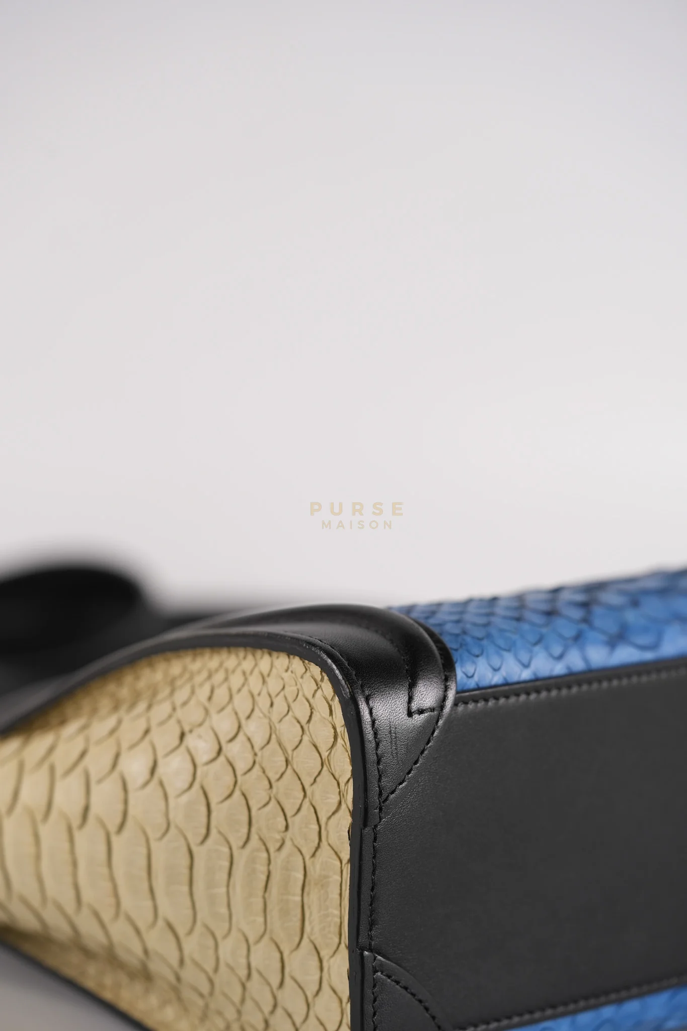Celine Nano Luggage Tri-color in Python Exotic Leather - Image 9