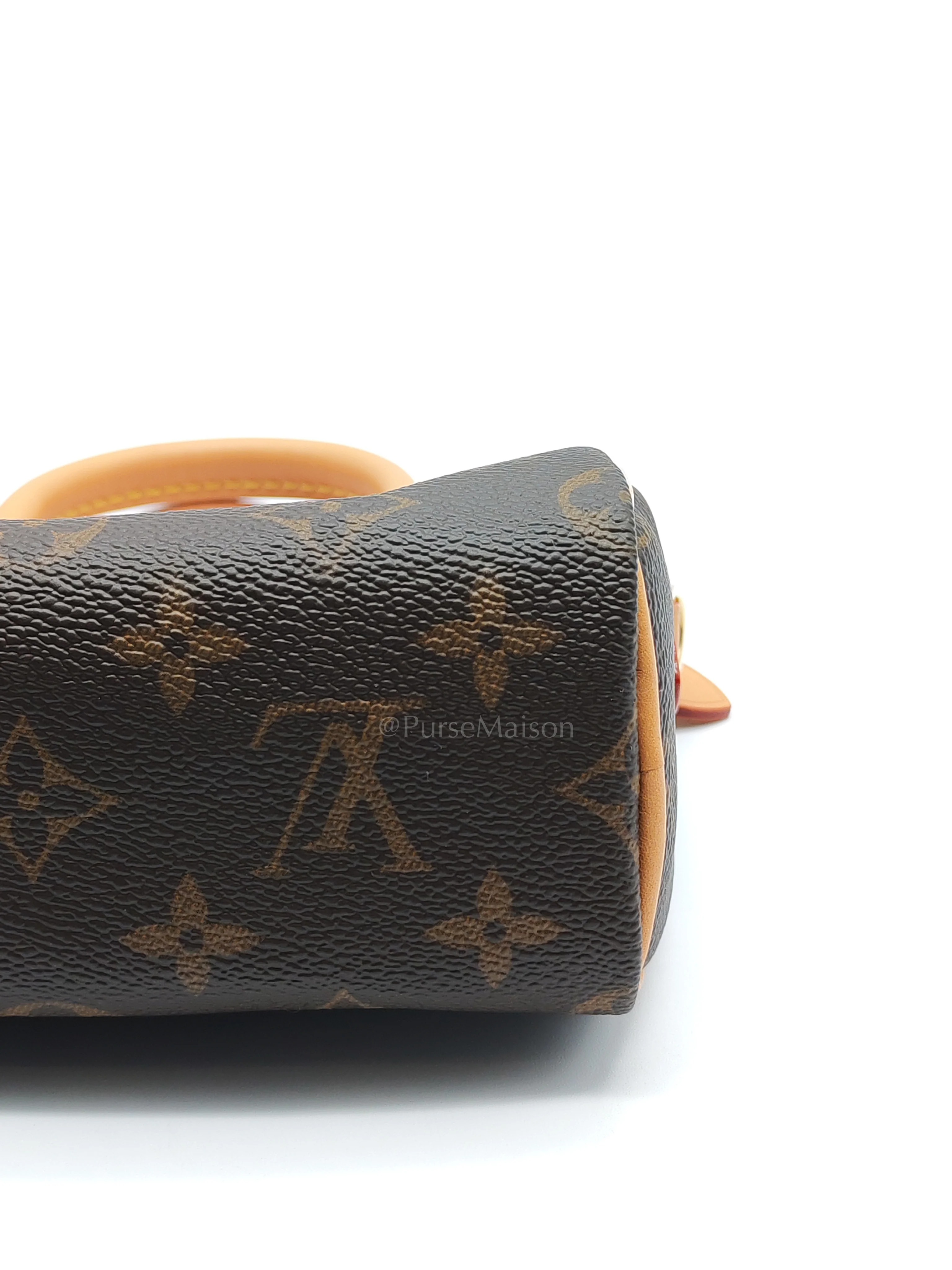 Louis Vuitton Nano Speedy Bandoulière in Monogram Canvas & Gold Hardware (Datecode: TN3265) - Image 11
