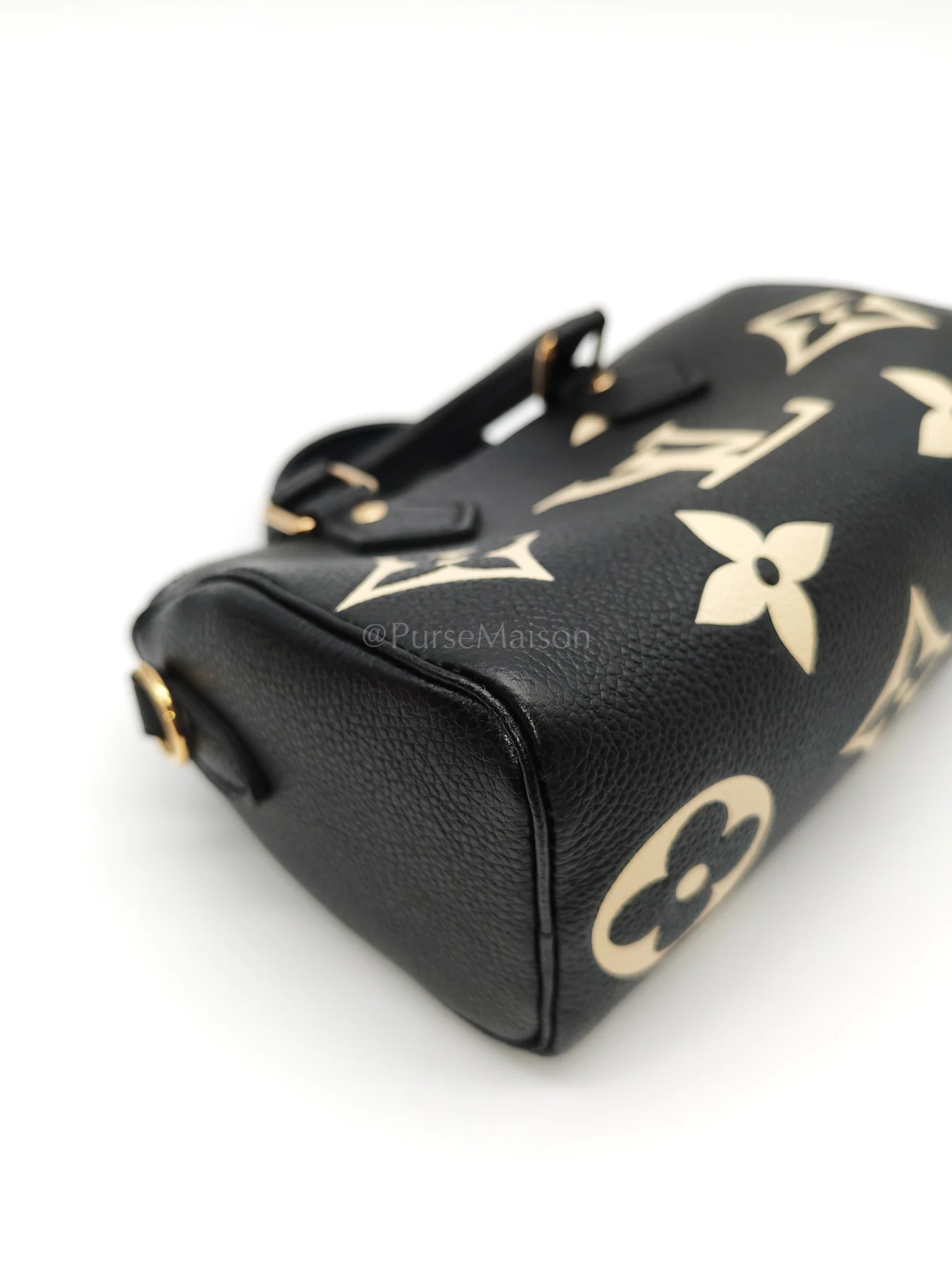 Louis Vuitton Nano Speedy in Bicolor Monogram Empriente Leather Crossbody Bag (Microchip) - Image 11