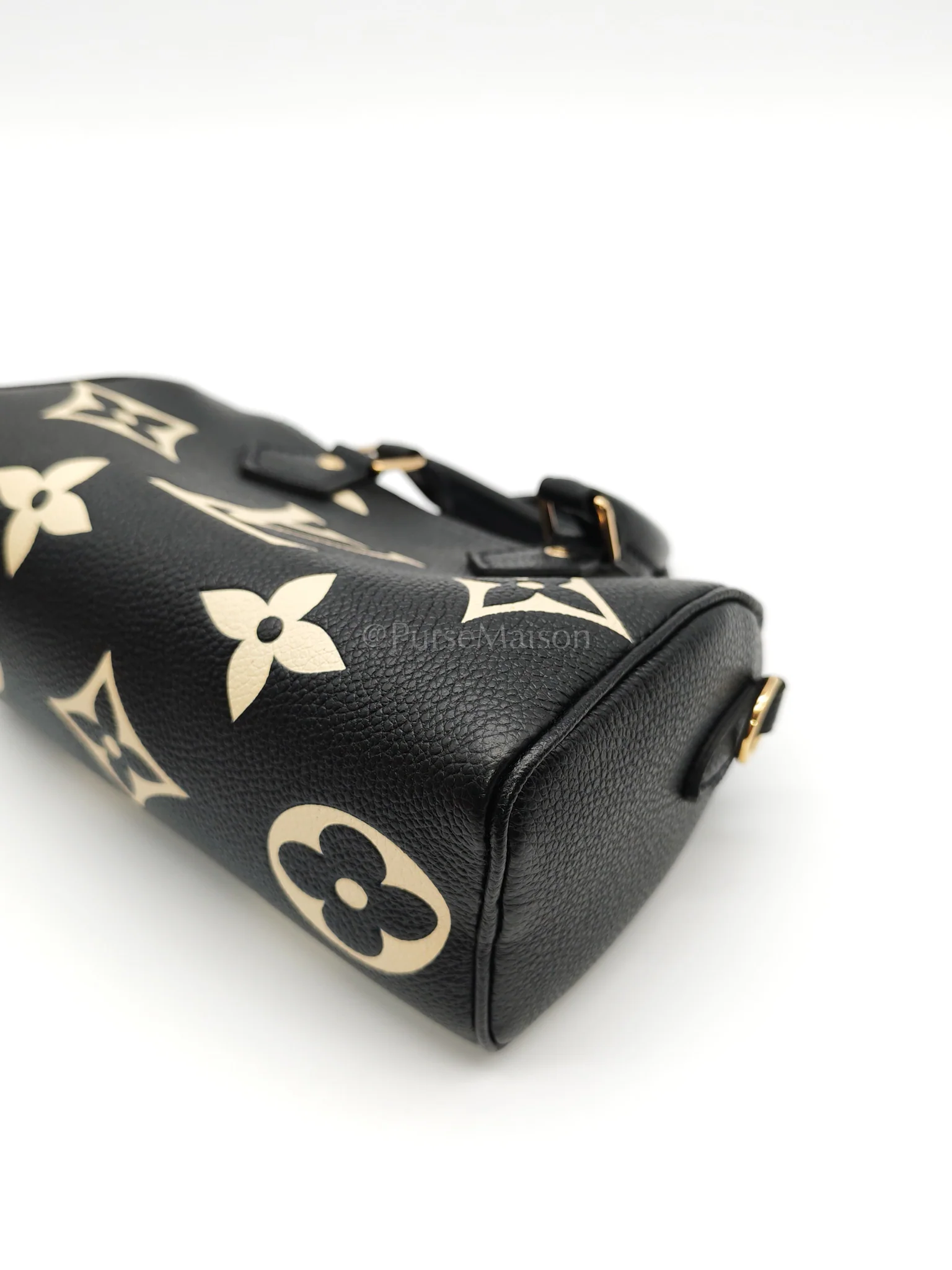 Louis Vuitton Nano Speedy in Bicolor Monogram Empriente Leather Crossbody Bag (Microchip) - Image 13