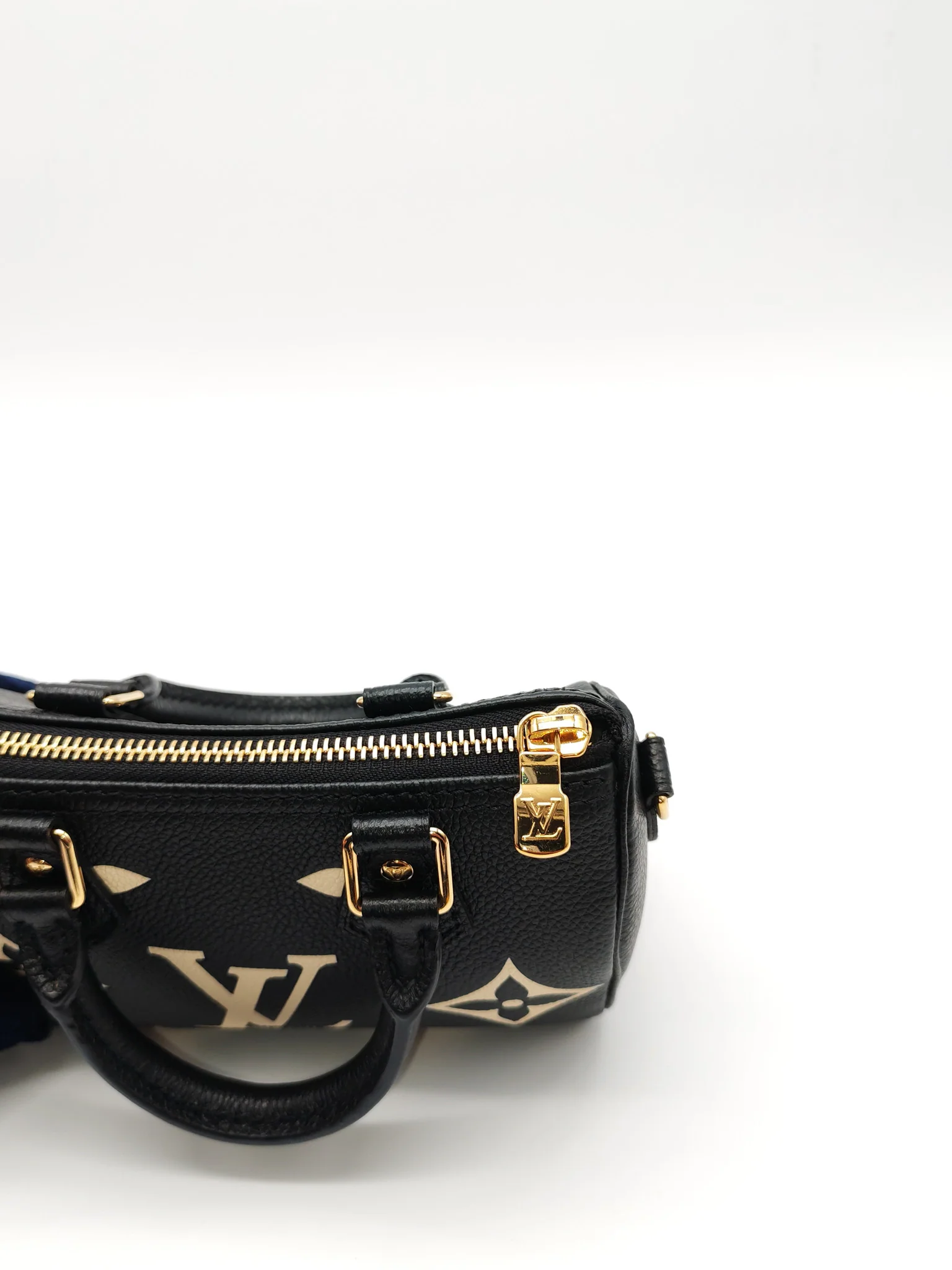 Louis Vuitton Nano Speedy in Bicolor Monogram Empriente Leather Crossbody Bag (Microchip) - Image 17