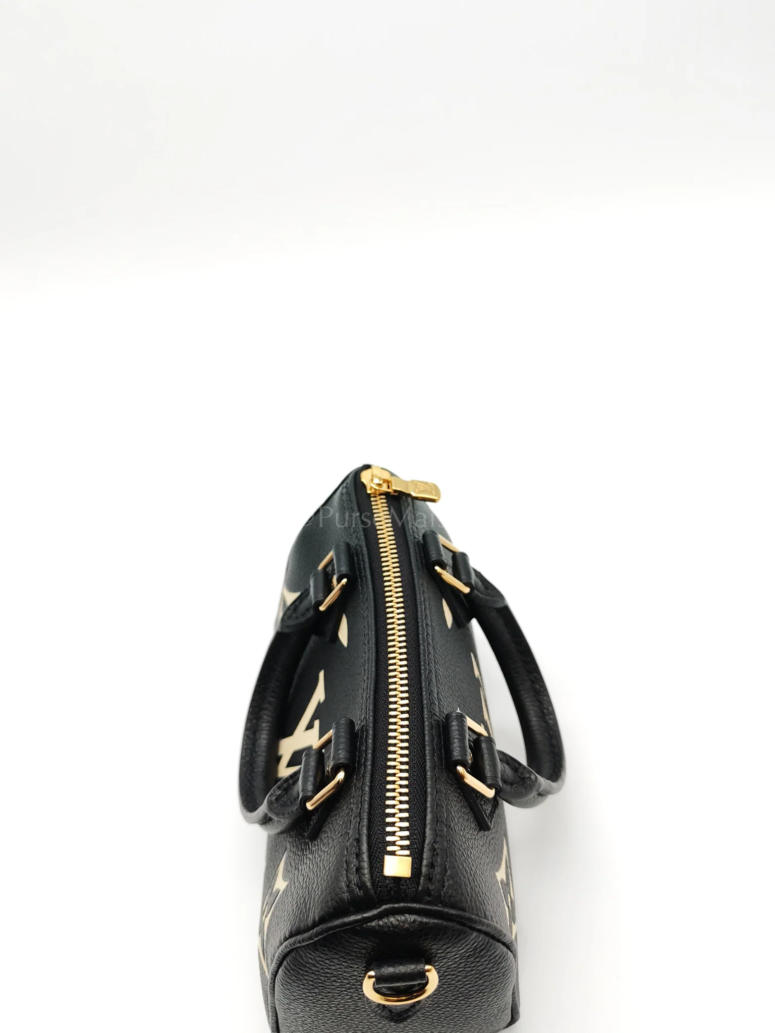 Louis Vuitton Nano Speedy in Bicolor Monogram Empriente Leather Crossbody Bag (Microchip) - Image 18