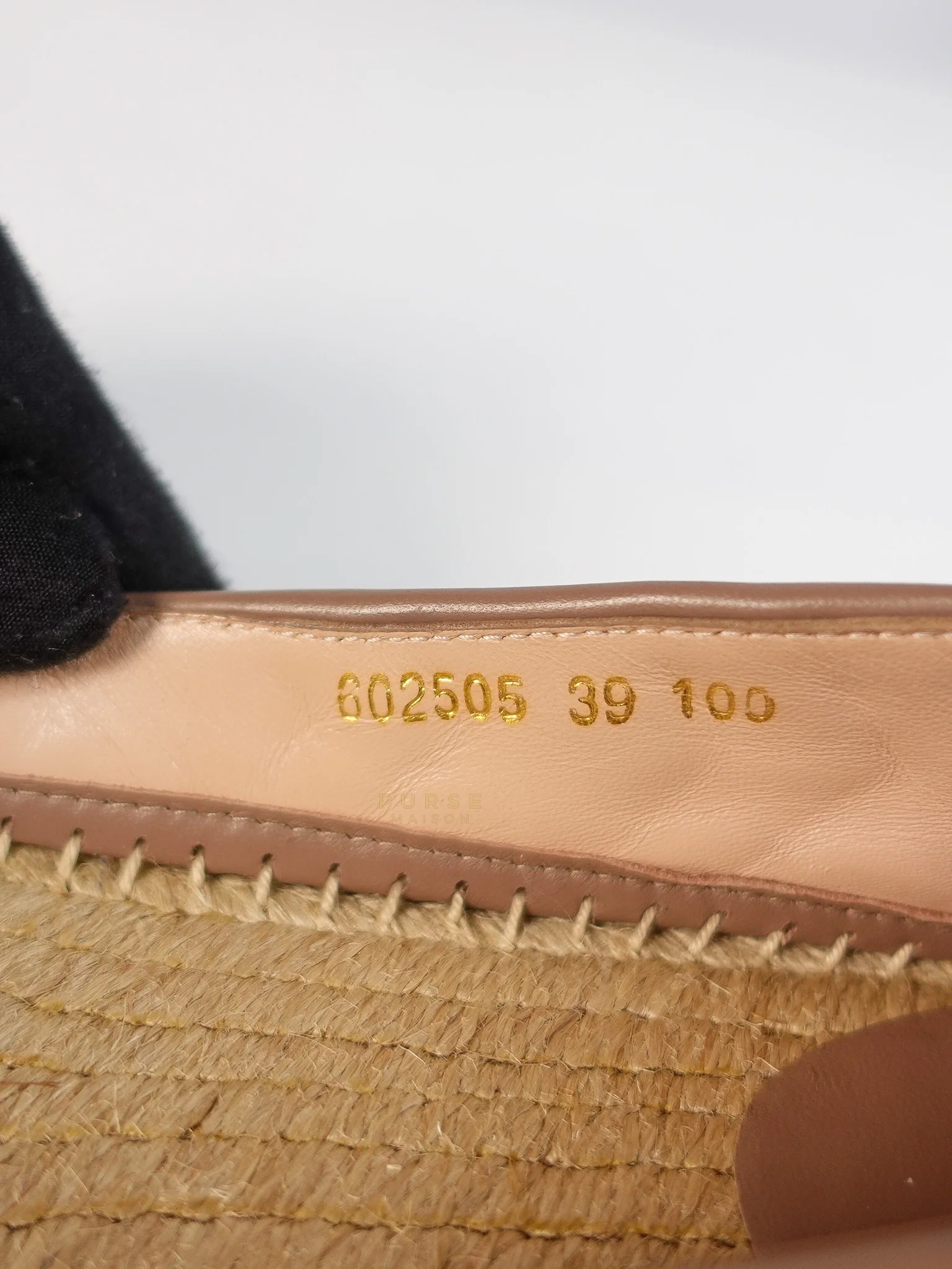 Gucci Nappa Matelasse GG Marmont Espadrilles Shoes in Porcelain Rose for Women Size 39 EU (24.5) - Image 18