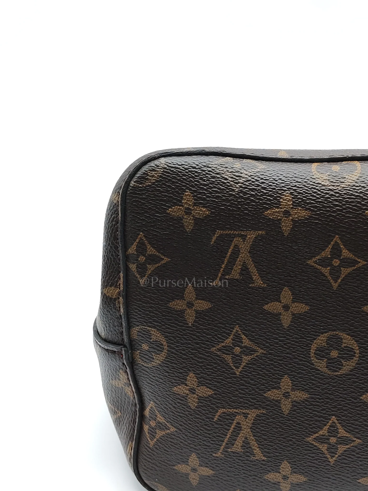 Louis Vuitton Neonoe Bucket Bag Monogram Canvas and Red (Date code: SP4117) - Image 13