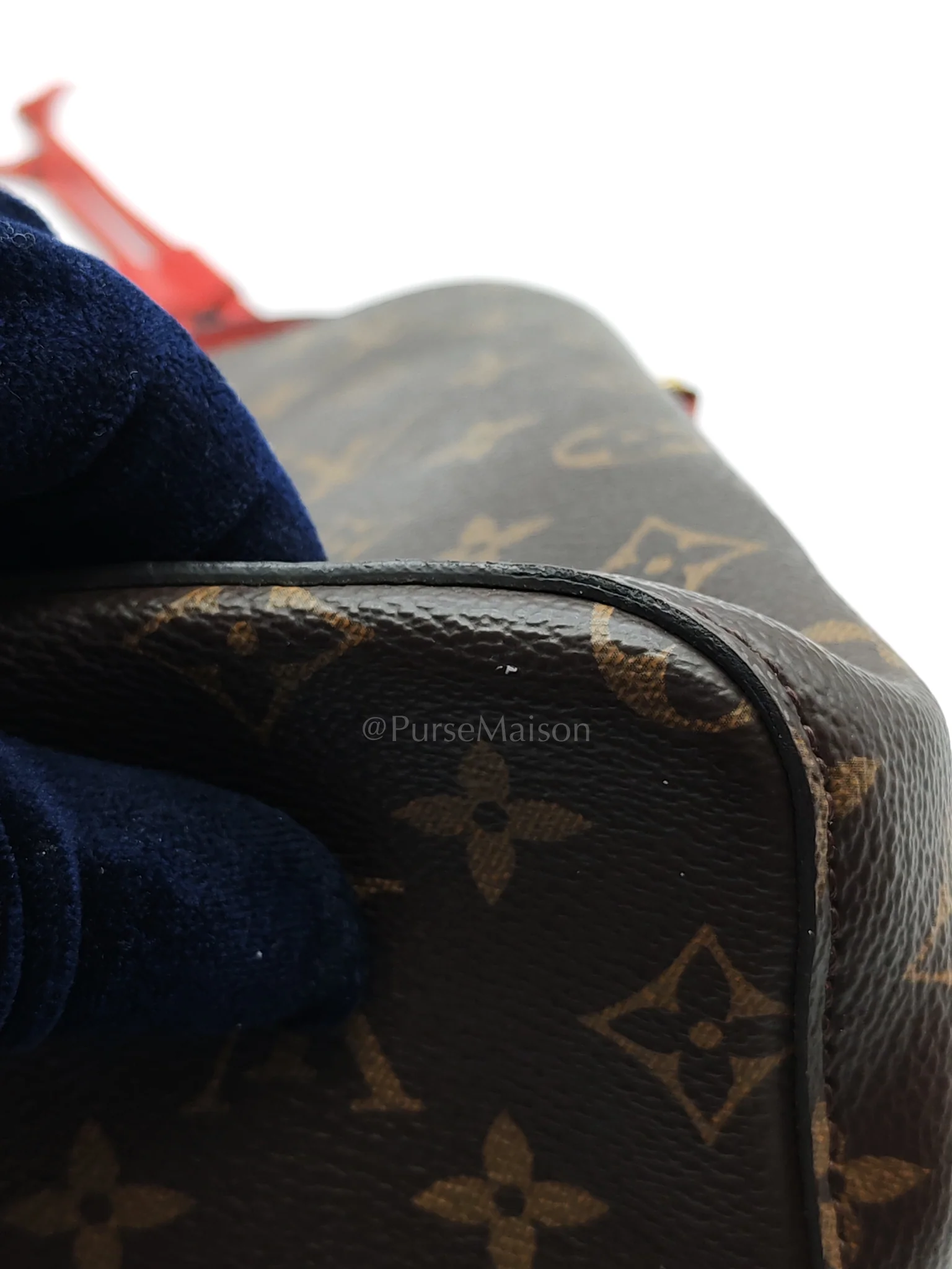 Louis Vuitton Neonoe Bucket Bag Monogram Canvas and Red (Date code: SP4117) - Image 16