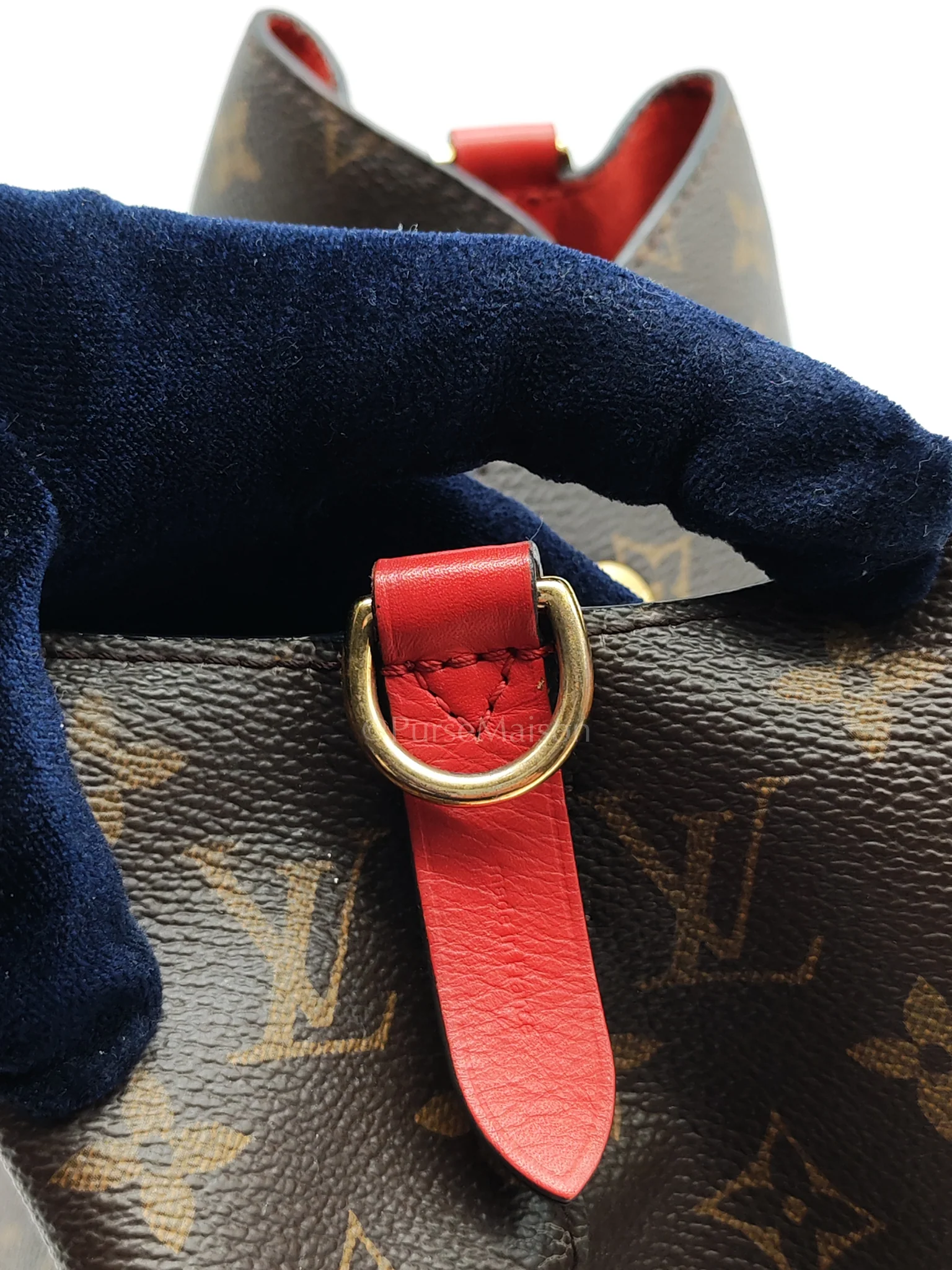Louis Vuitton Neonoe Bucket Bag Monogram Canvas and Red (Date code: SP4117) - Image 23