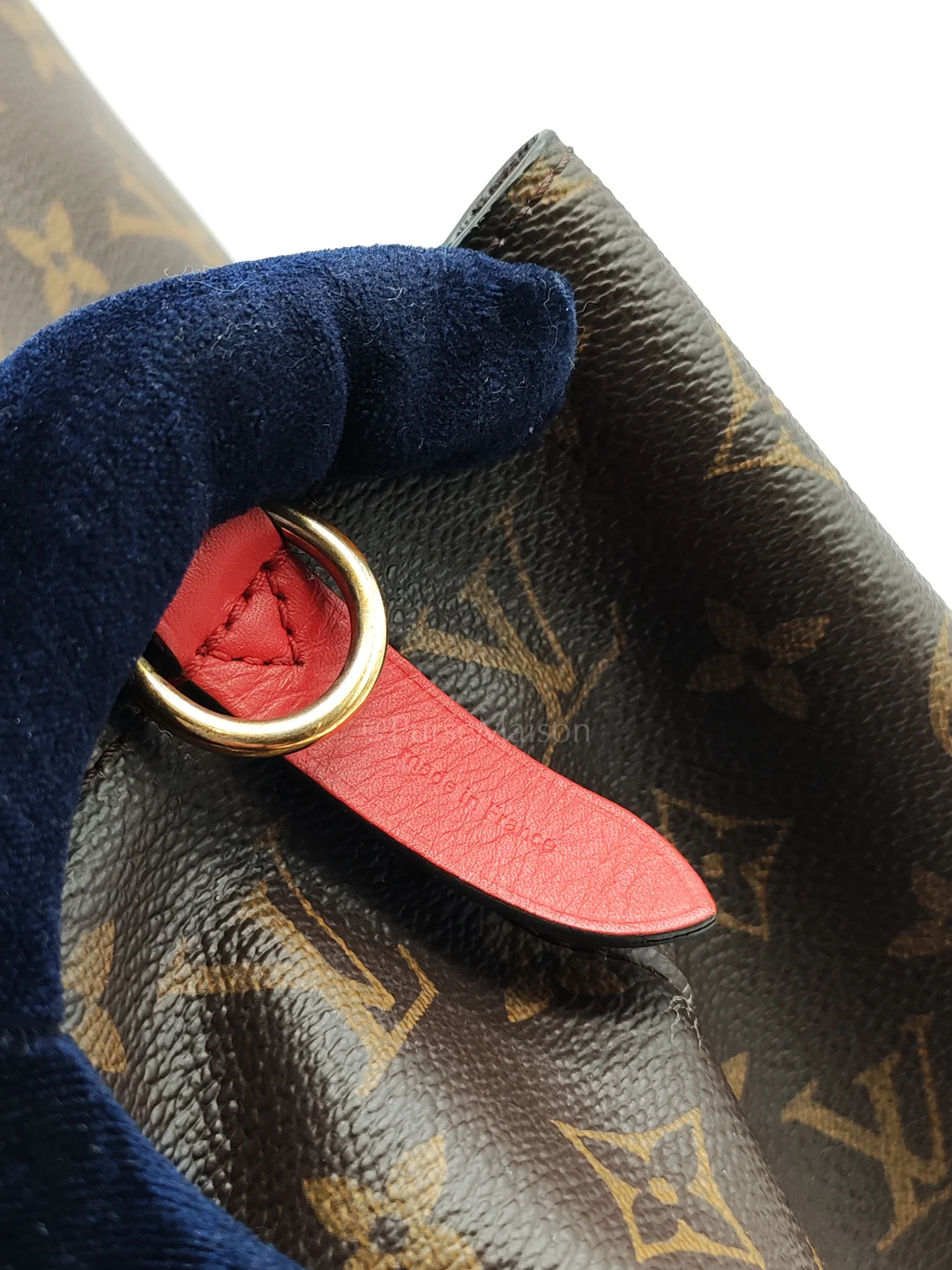 Louis Vuitton Neonoe Bucket Bag Monogram Canvas and Red (Date code: SP4117) - Image 24